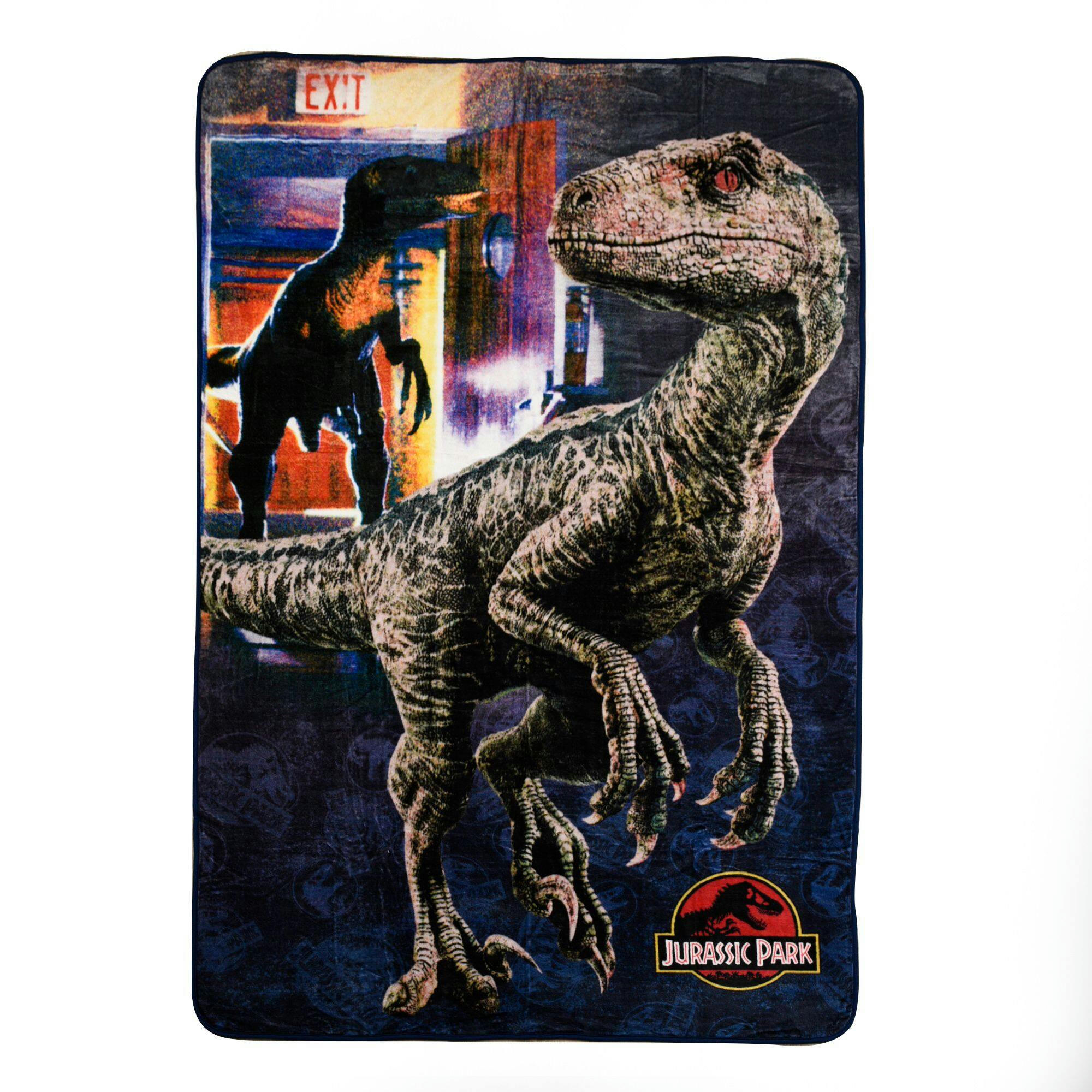 Nemcor Jurassic Park Oversized Fleece Blanket, 60 x 90-in
