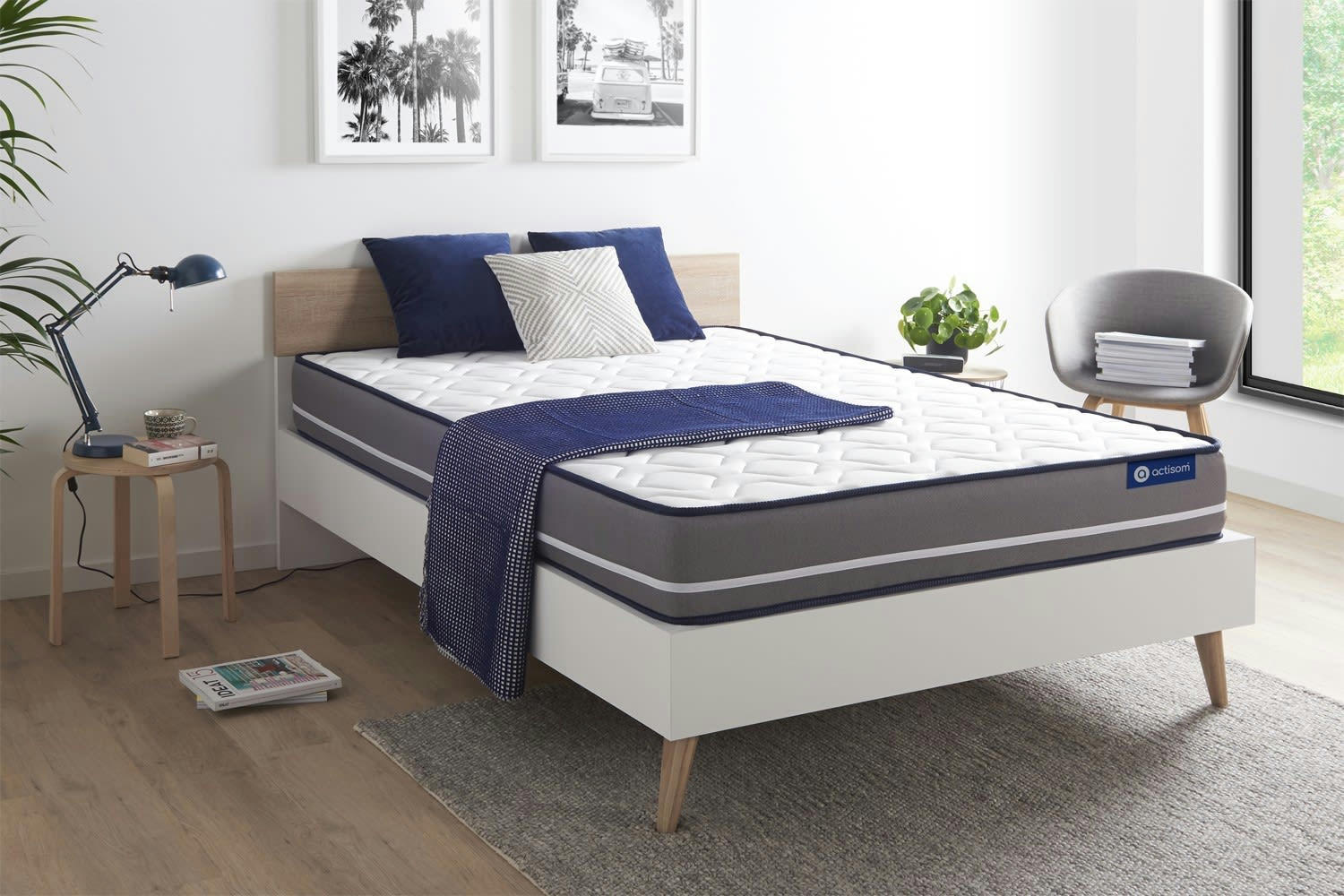 ACTILATEX PUR - Matelas 140x190 cm Latex et mémoire de forme