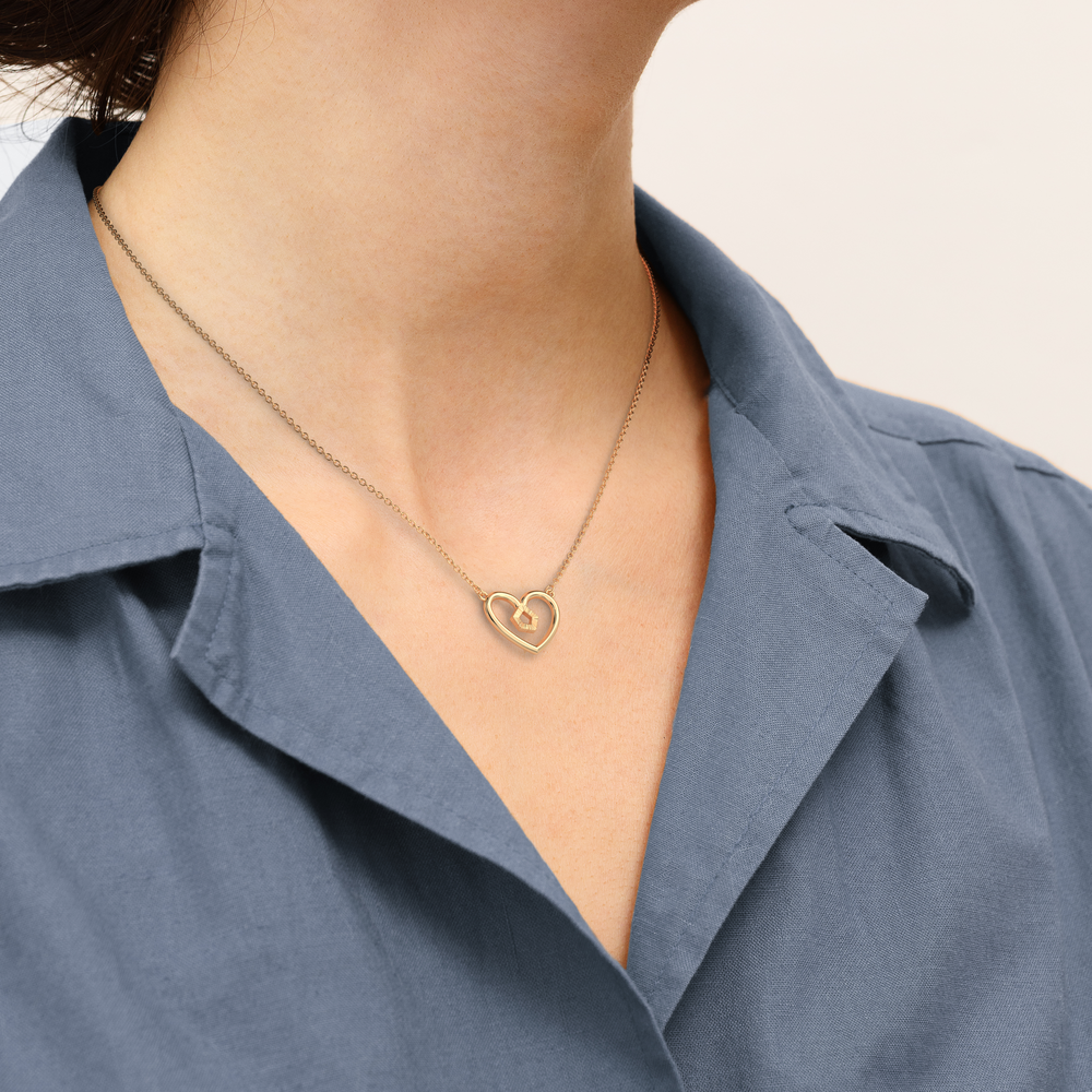 Collier Girafe Cœur