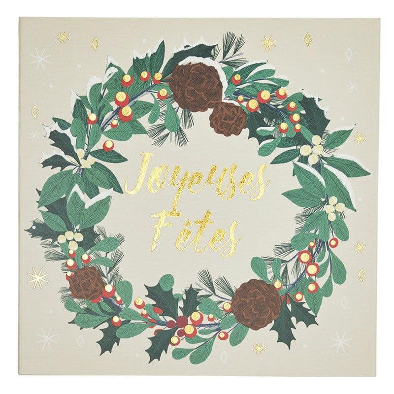 - Lot de 6 cartes de vœux avec enveloppe joyeuses fêtes sapin