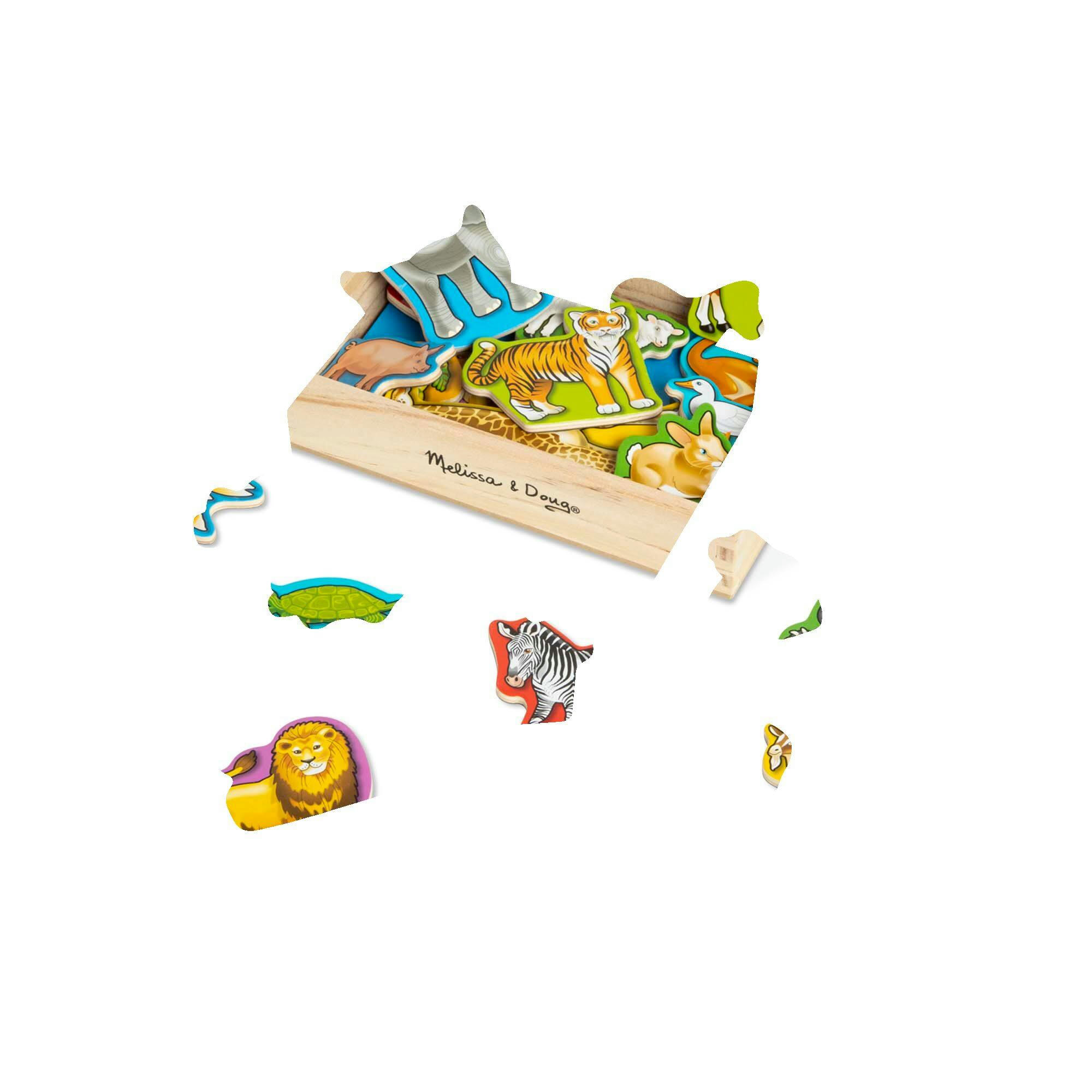 Melissa & Doug Wooden Magnet Animals
