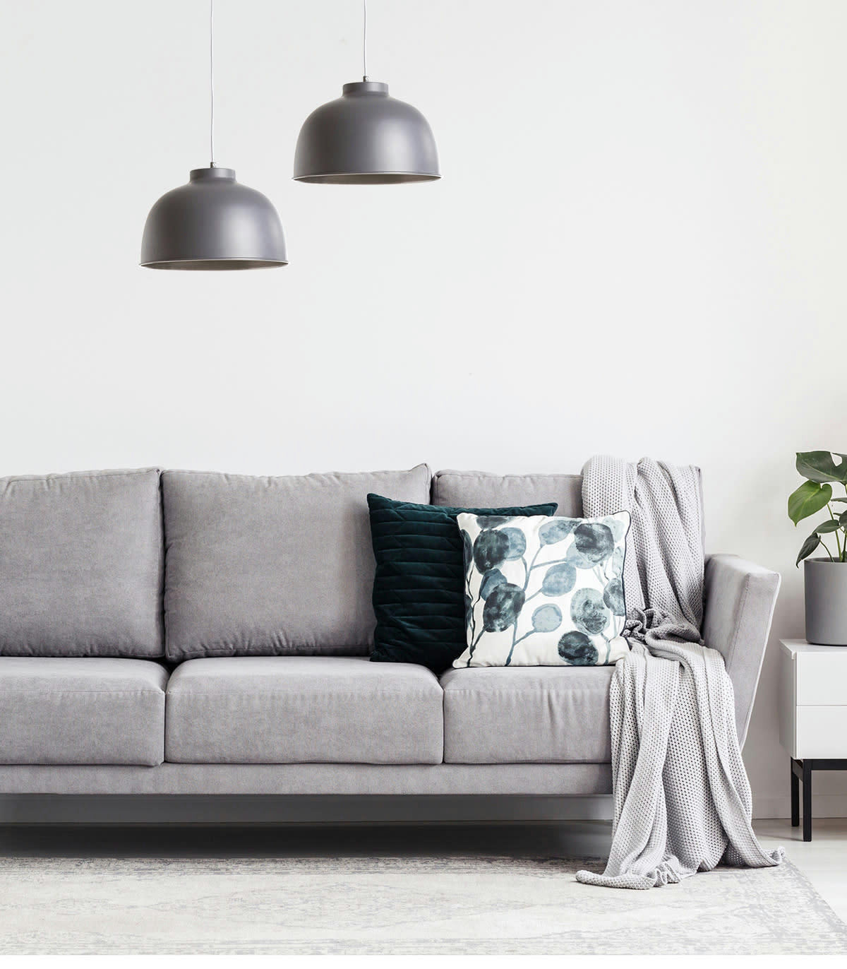 CHICAGO - Suspension en métal gris d. 31 cm