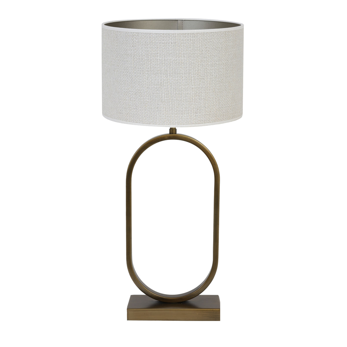 Light & Living tafellamp Jamiri/Saverna - ant. brons, eiwit - 30x30x67cm