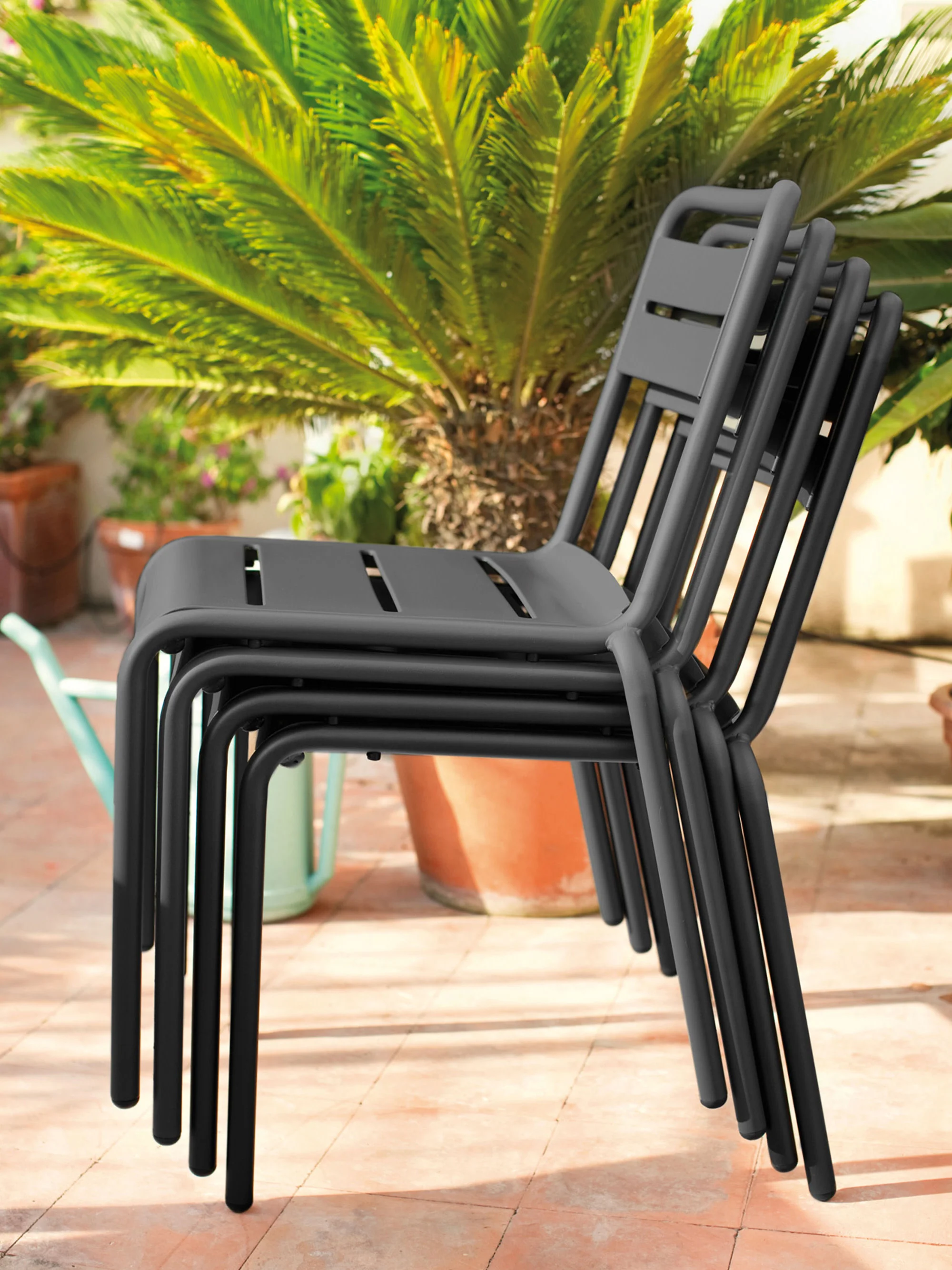 Stapelbare Gartenstühle Star, 2er-Set