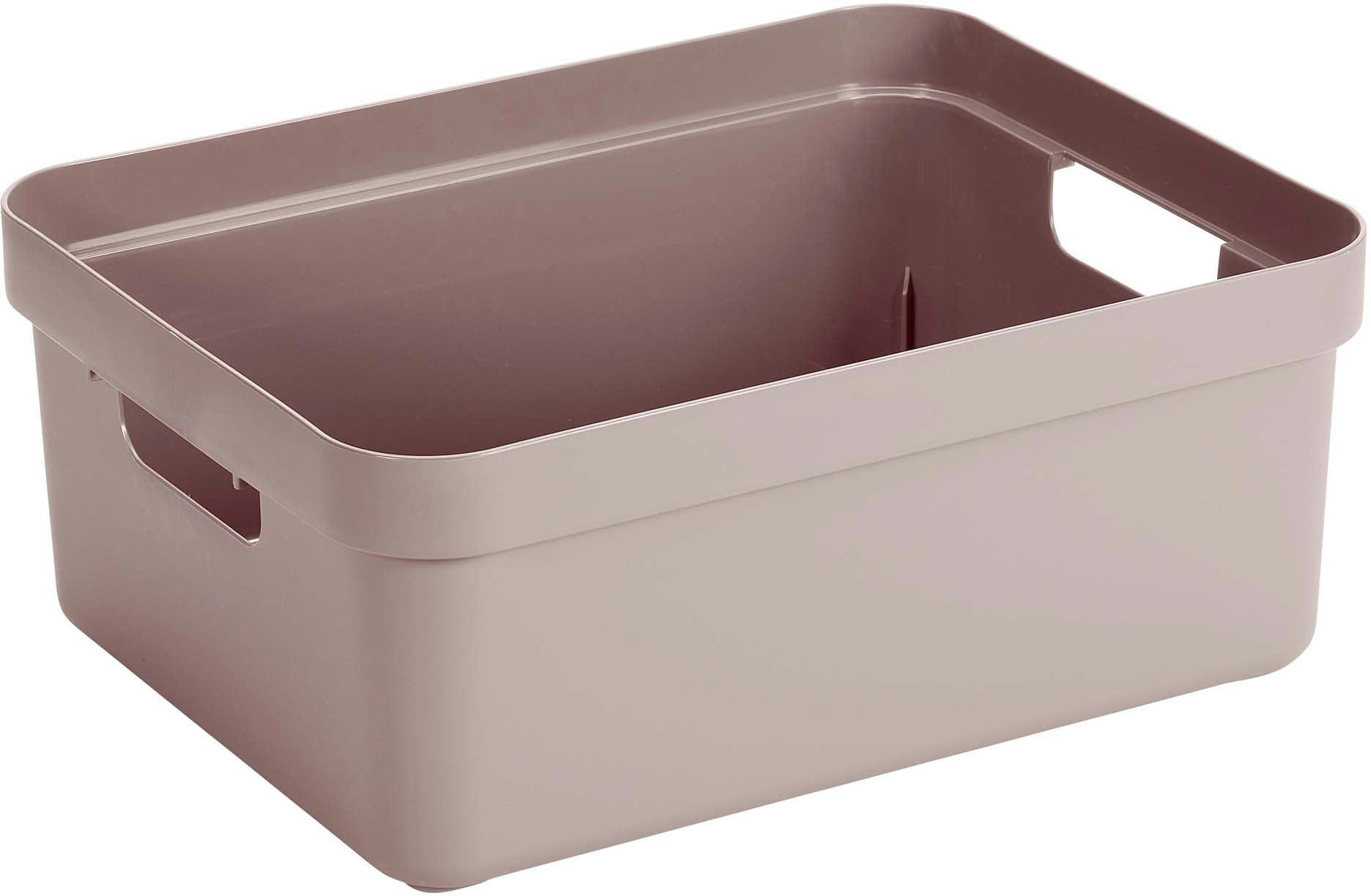 - Boite de rangement sigma home box 24l rose