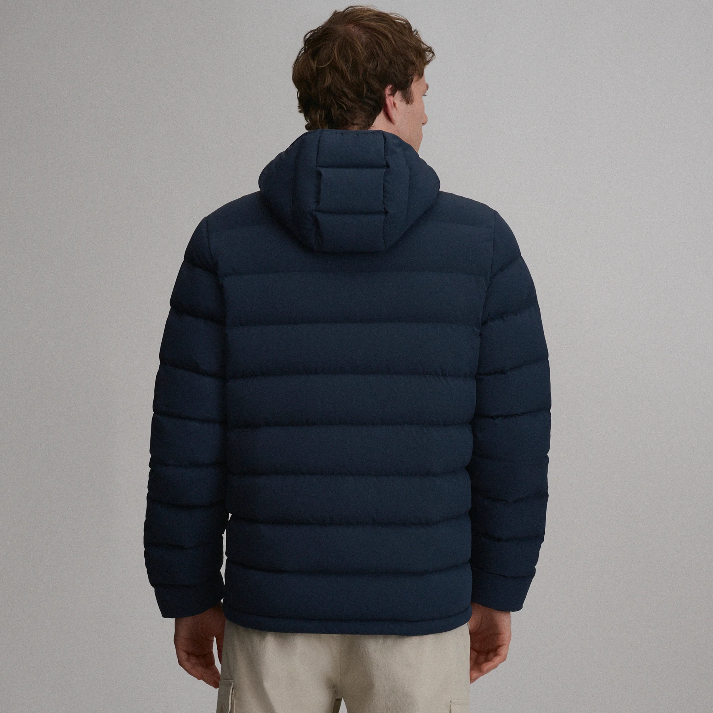 Men's EB Stretch Down Hooded Jacket