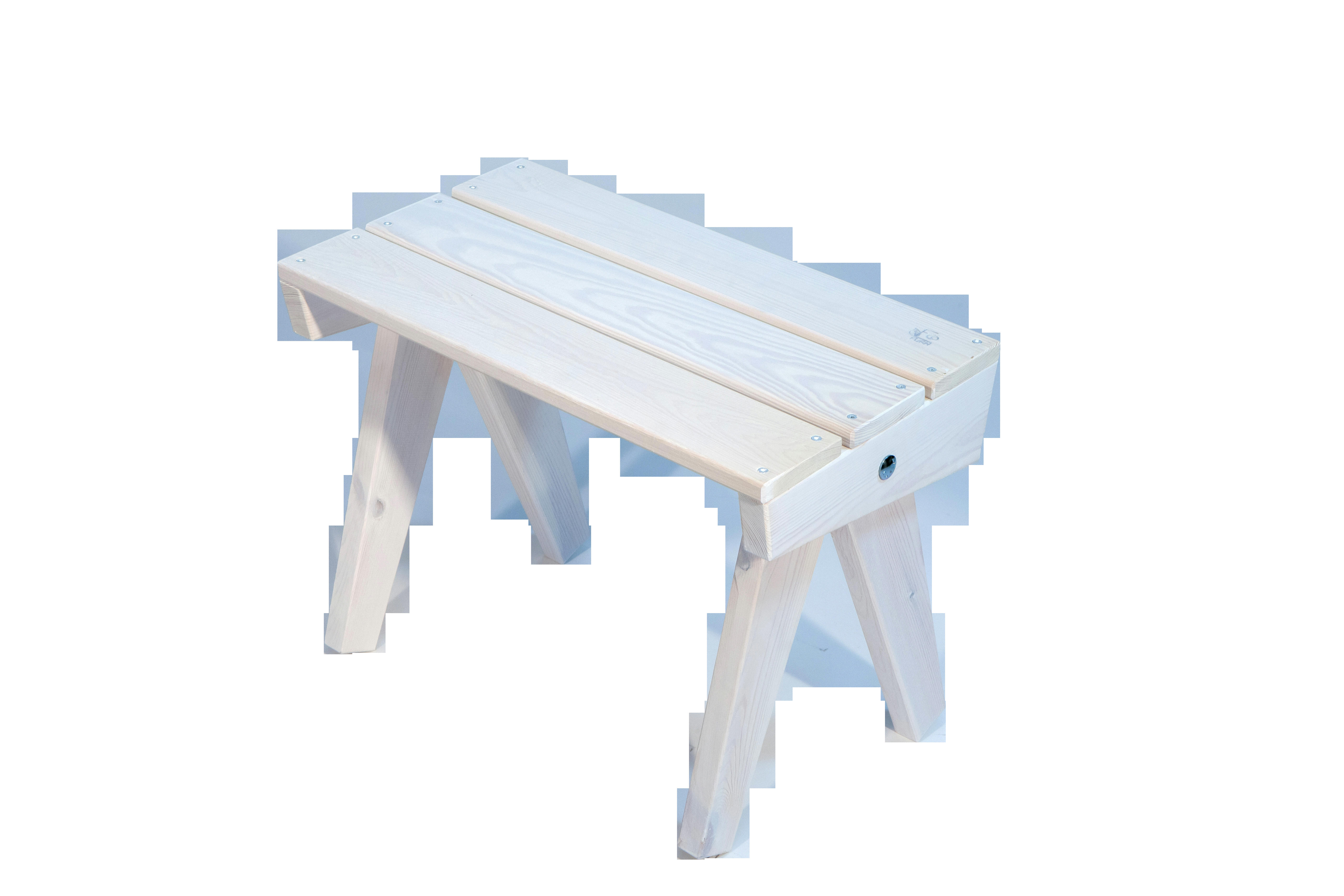 GRANNY TABLE - Tablette de jardin   pin - blanc, huilé