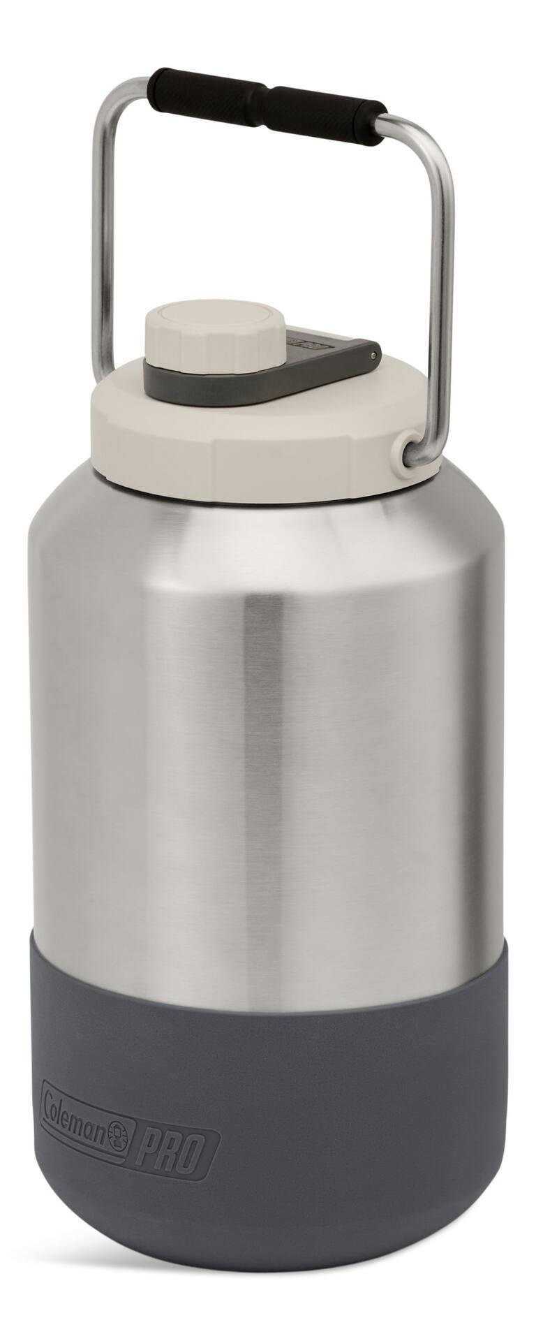 Coleman Pro Stainless Steel Beverage Jug with Handle, 1 Gallon