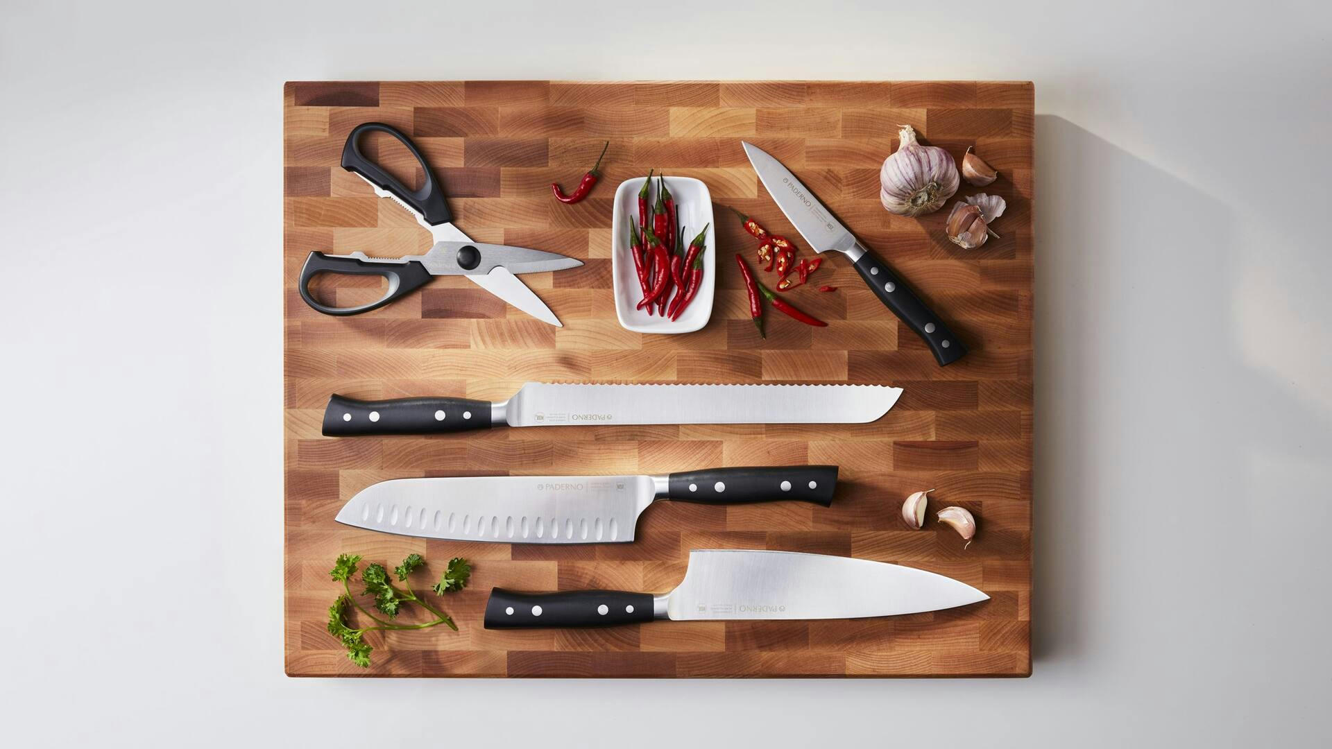 PADERNO Montgomery Stainless Steel Chef's Knife, 8-in