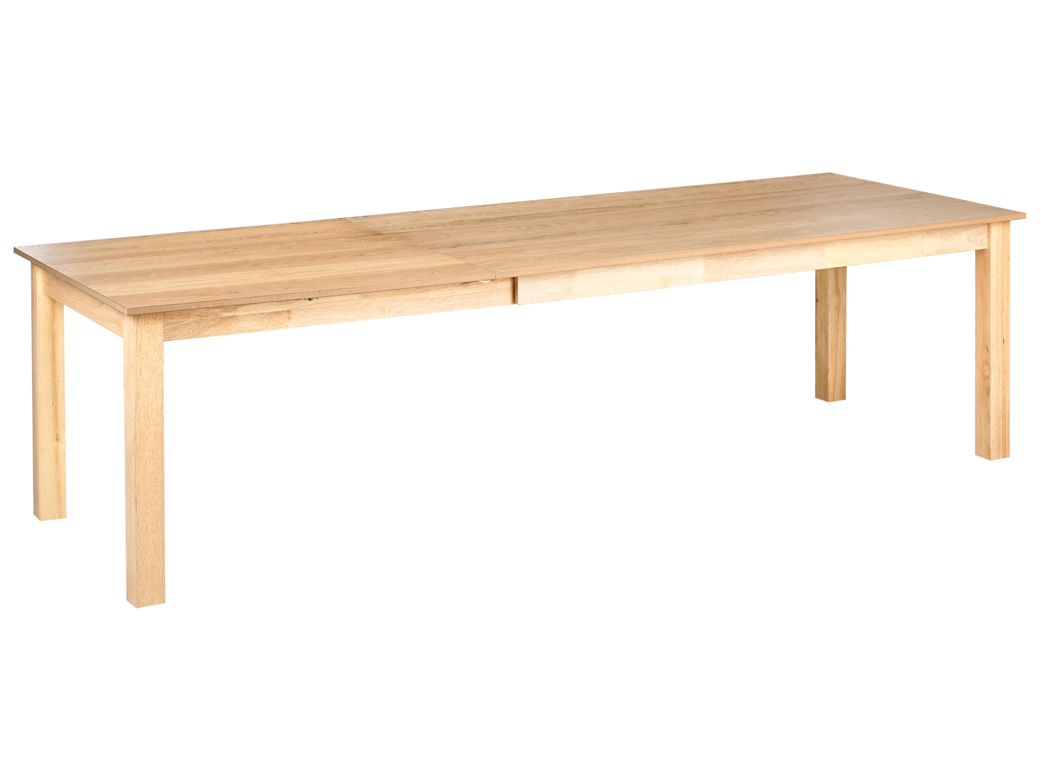Extending Dining Table MADURA Natural Ash Wood 160/240 cm 90 cm