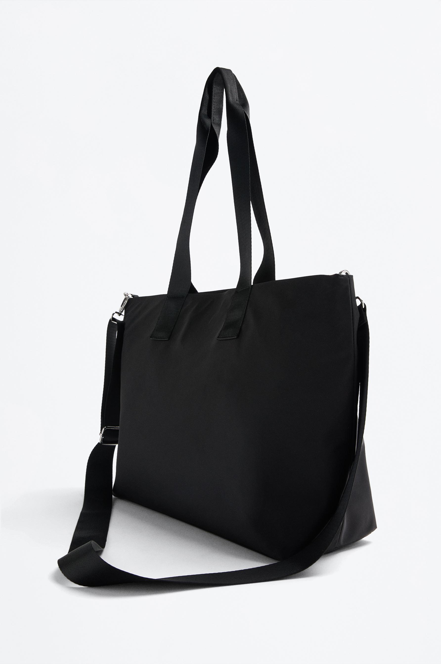 Bolso shopper grande nailon multibolsillo
