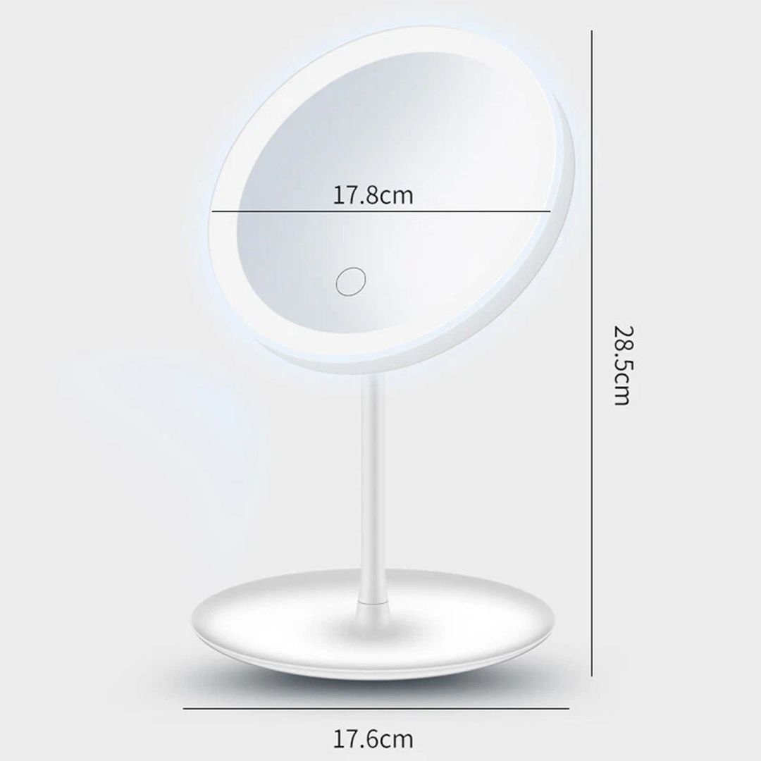 Havendro White Magnifying Mirror LED Lights Make Up Shaving Mirror