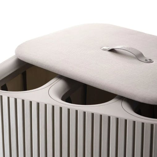 Joseph Joseph Tota Trio Luxe 90L Laundry Separation Basket Ecru