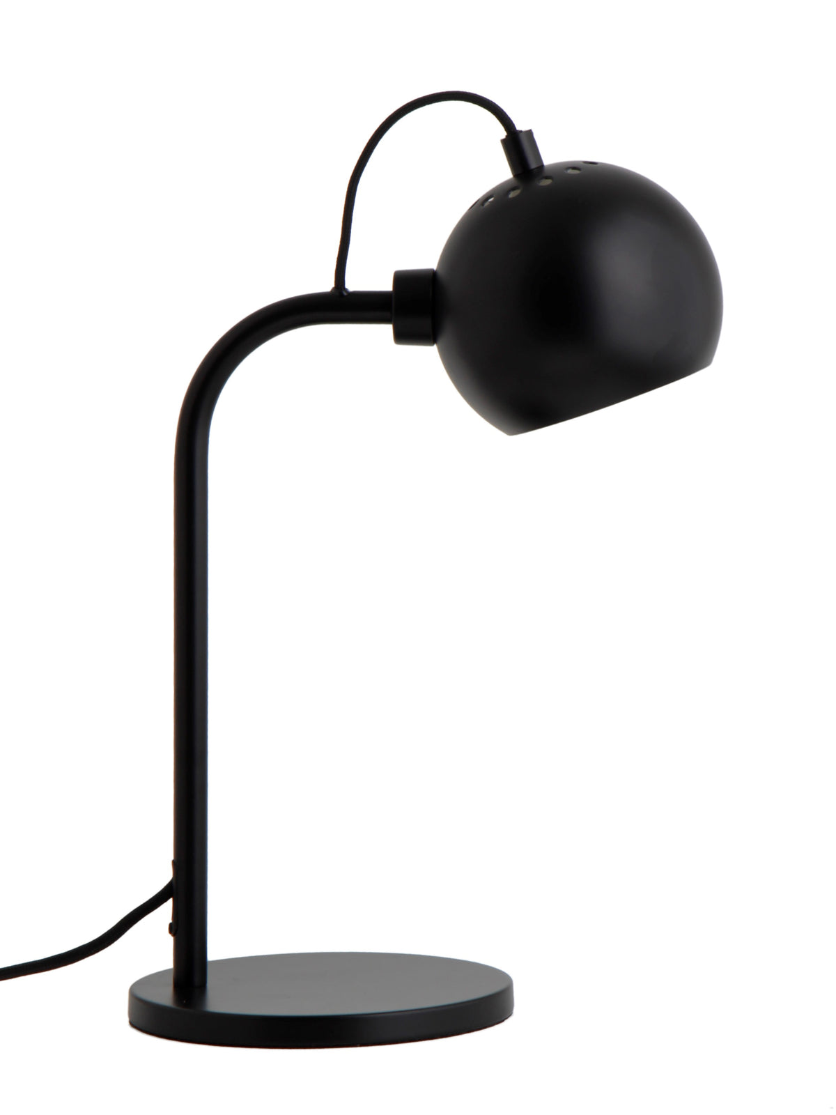 Frandsen tafellamp Ball - zwart - 24x16x34cm