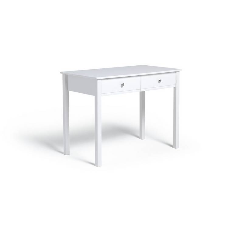 Habitat Brooklyn 2 Drawer Desk - White