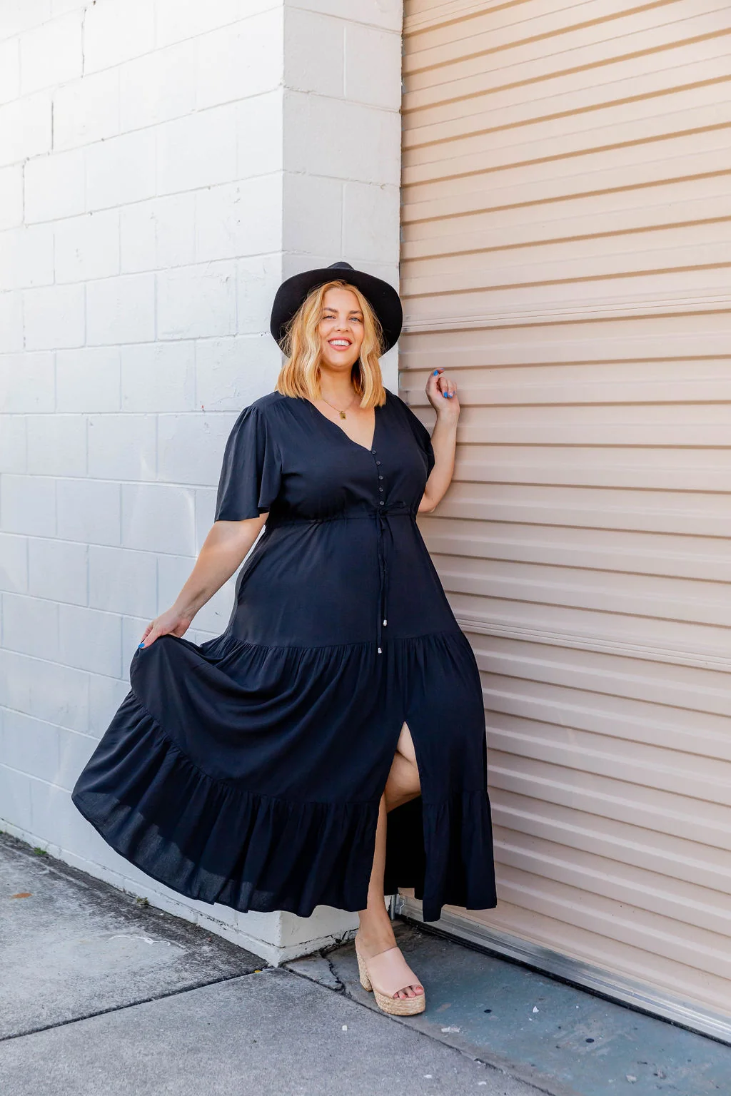 Bonnie Maxi Dress in Black