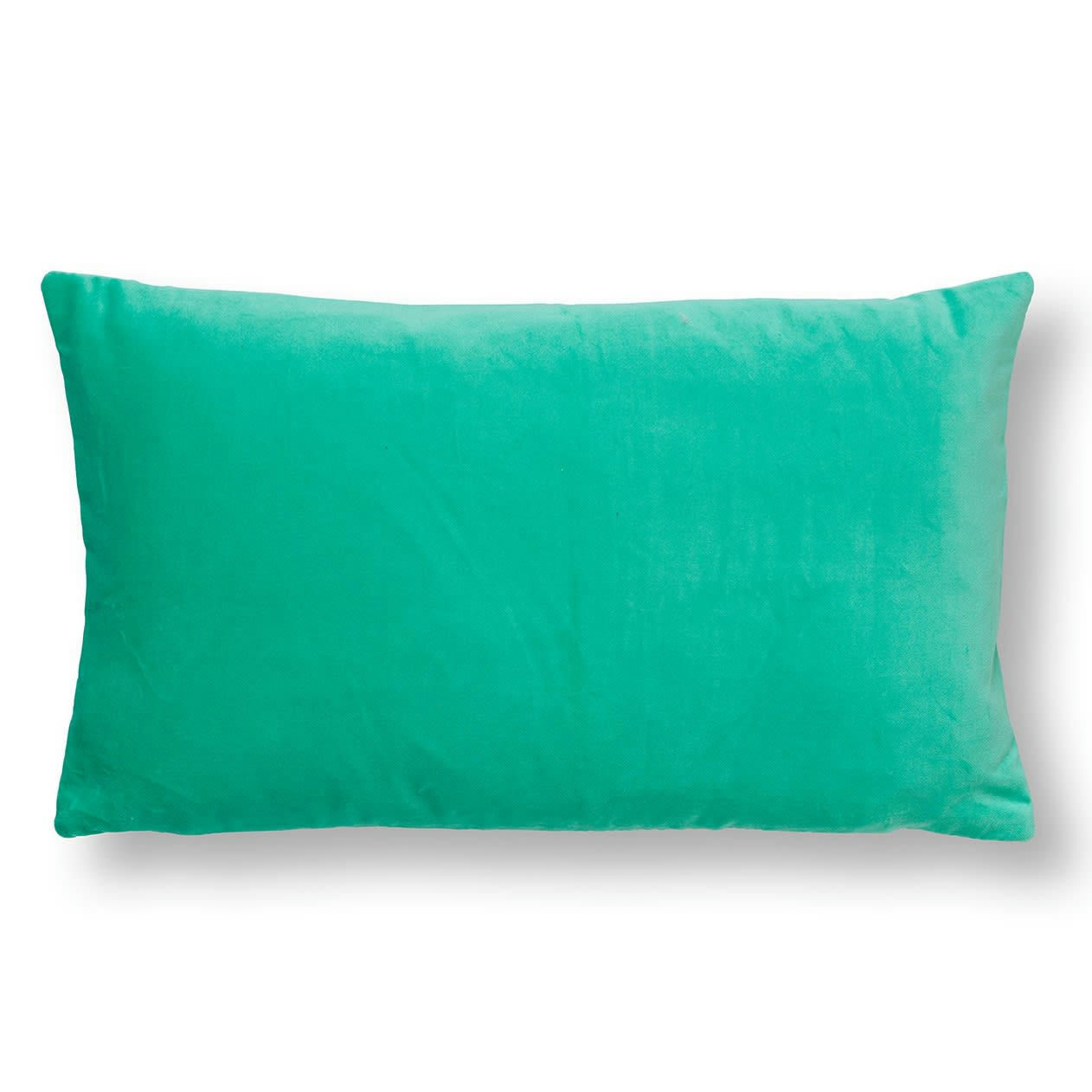PIPPA - Coussin - vert en velours 30x50 cm avec motif rayé