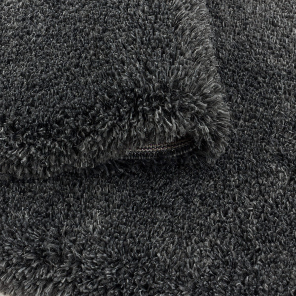 Dywan shaggy Fluffy Super Soft szary 80 cm x 80 cm koło