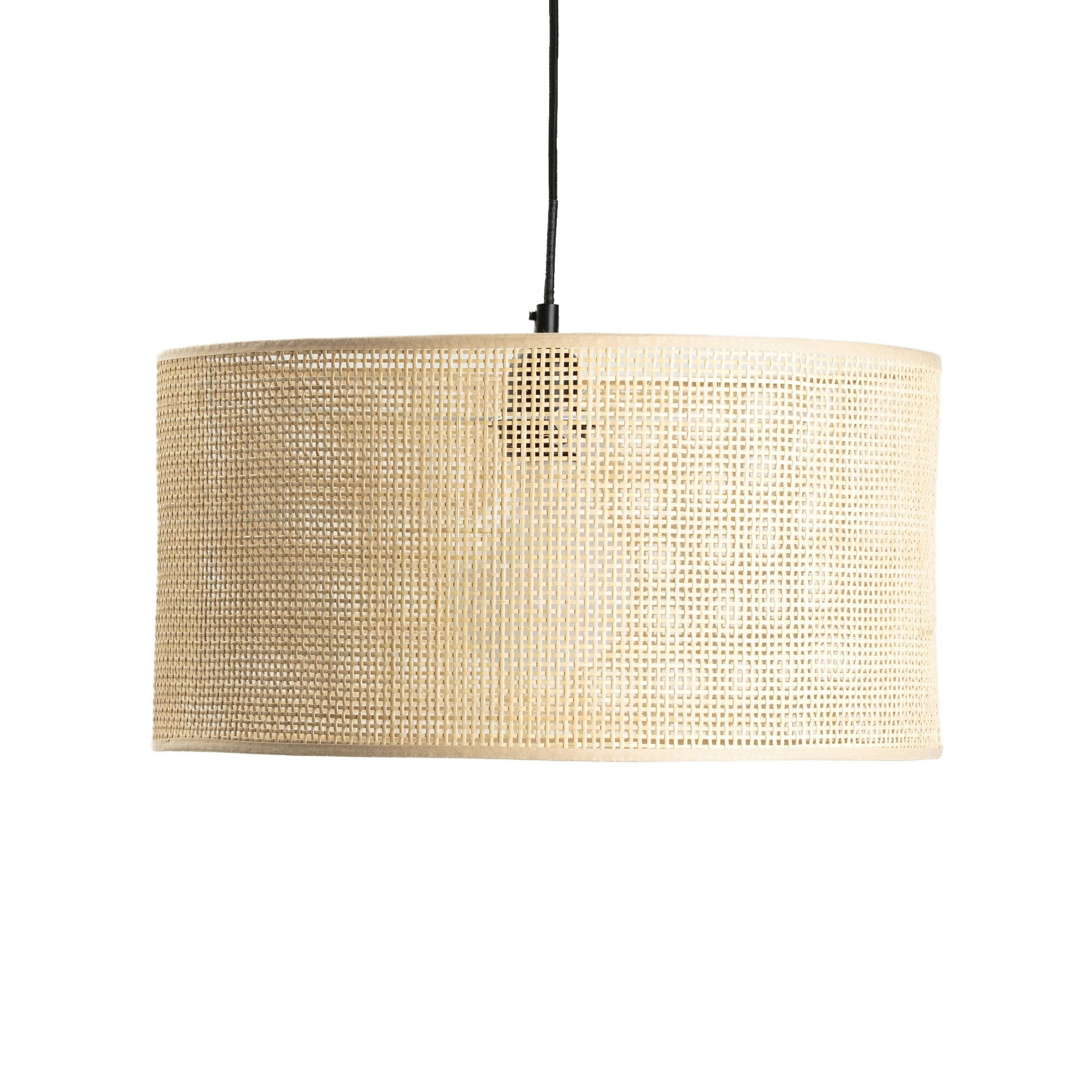 Suspension / Abat-jour en cannage Ø40 cm, Dolkie