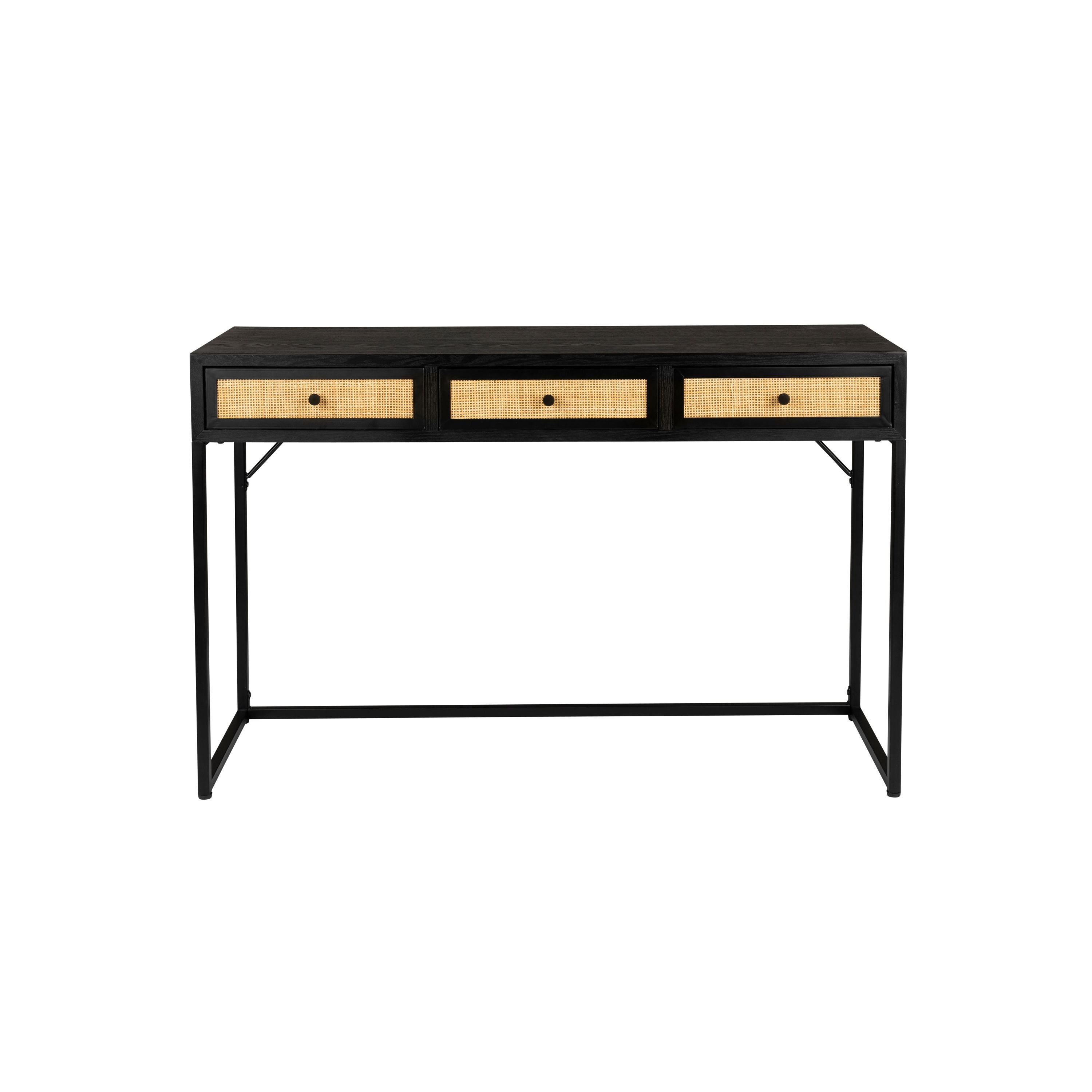 Housecraft Living Guuji Consoletafel/ Wandtafel Hout 120x40 Zwart