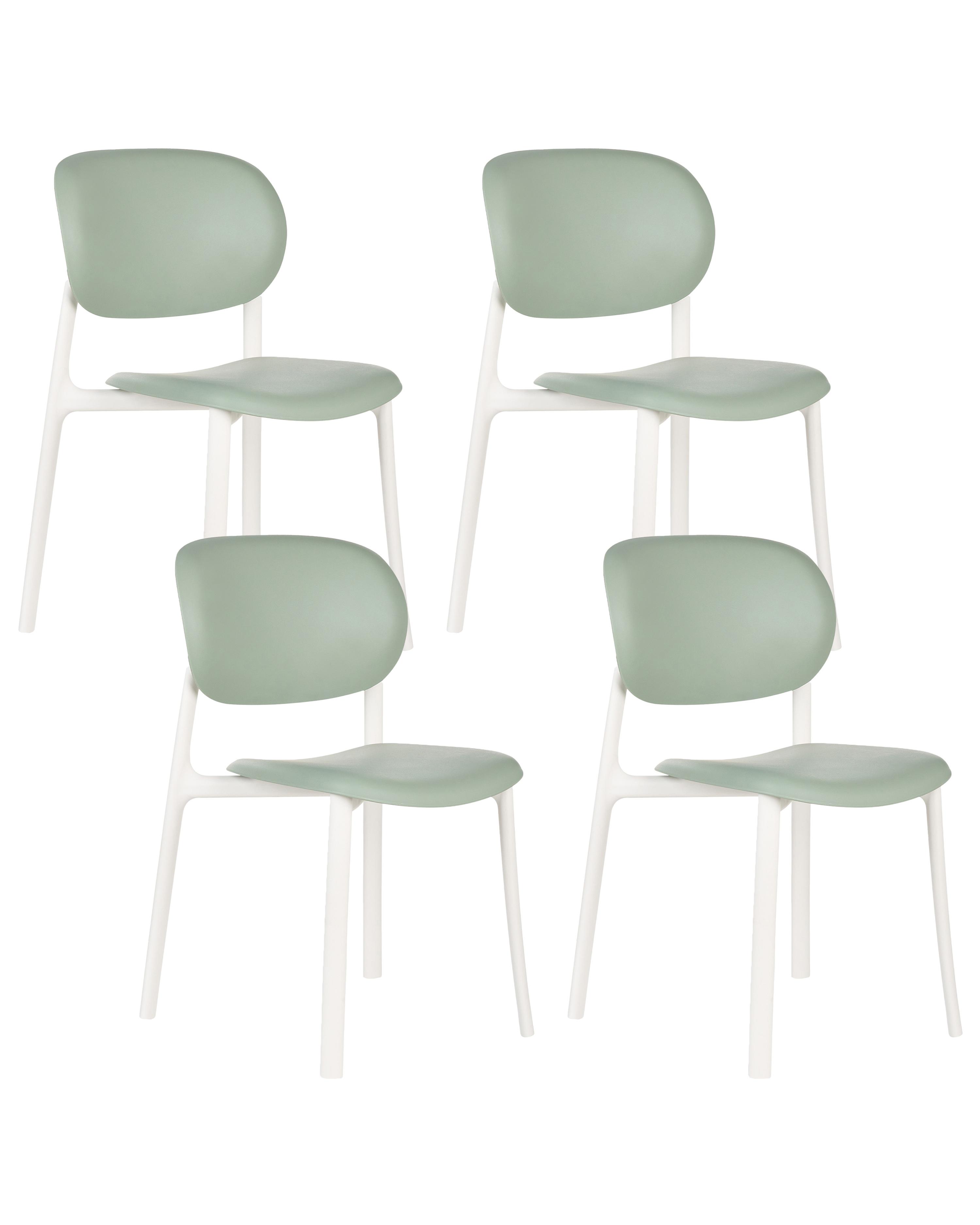 Set of 4 Garden Chairs MUSANO Green