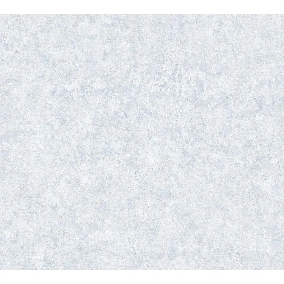 Livingwalls behang betonlook blauw en wit - 53 cm x 10.05 m