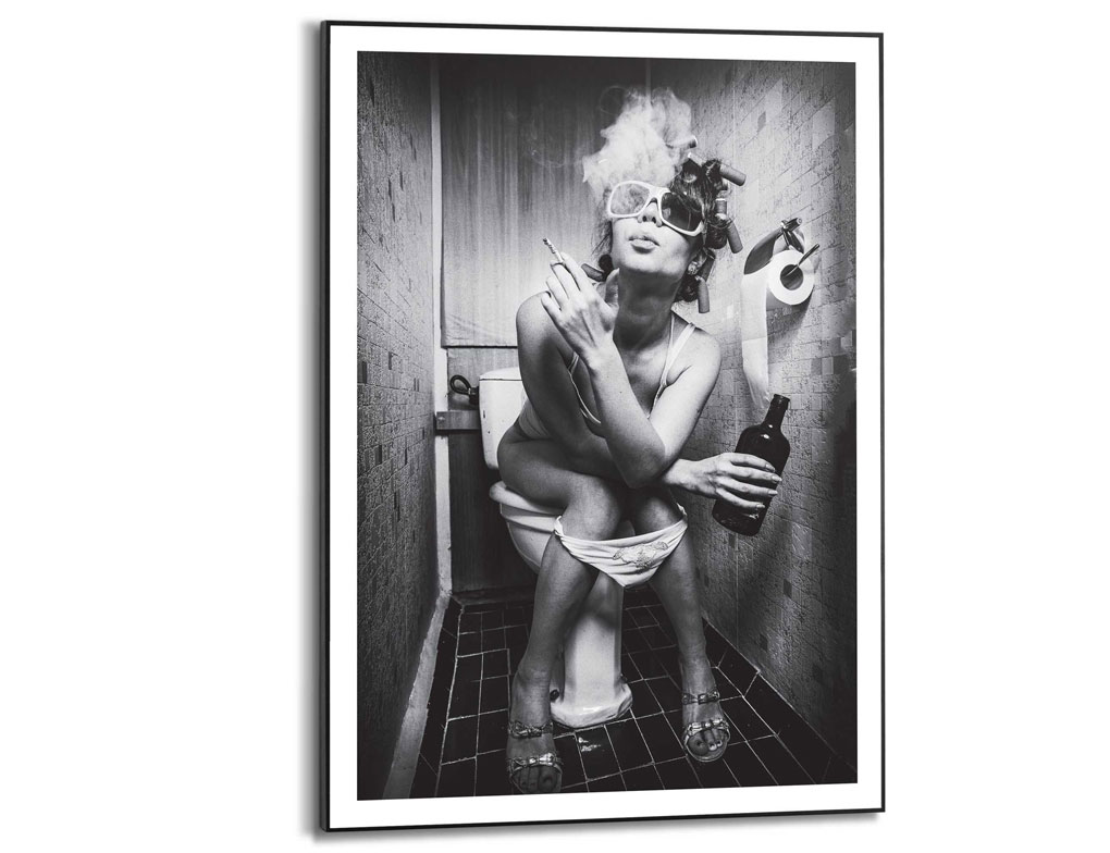 Bild Slim Frame Black Toilette