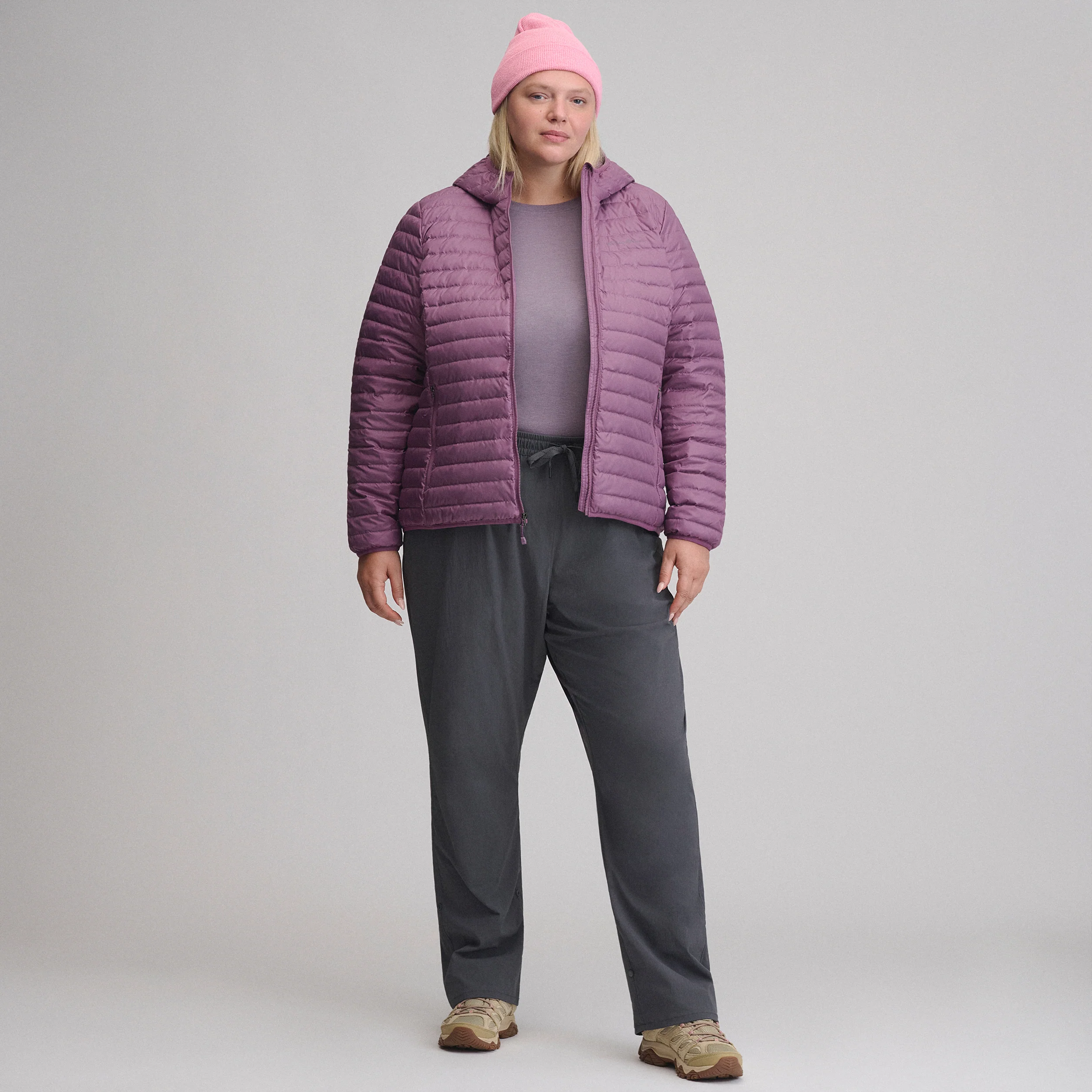 Women's Microlight Hooded Down Jacket