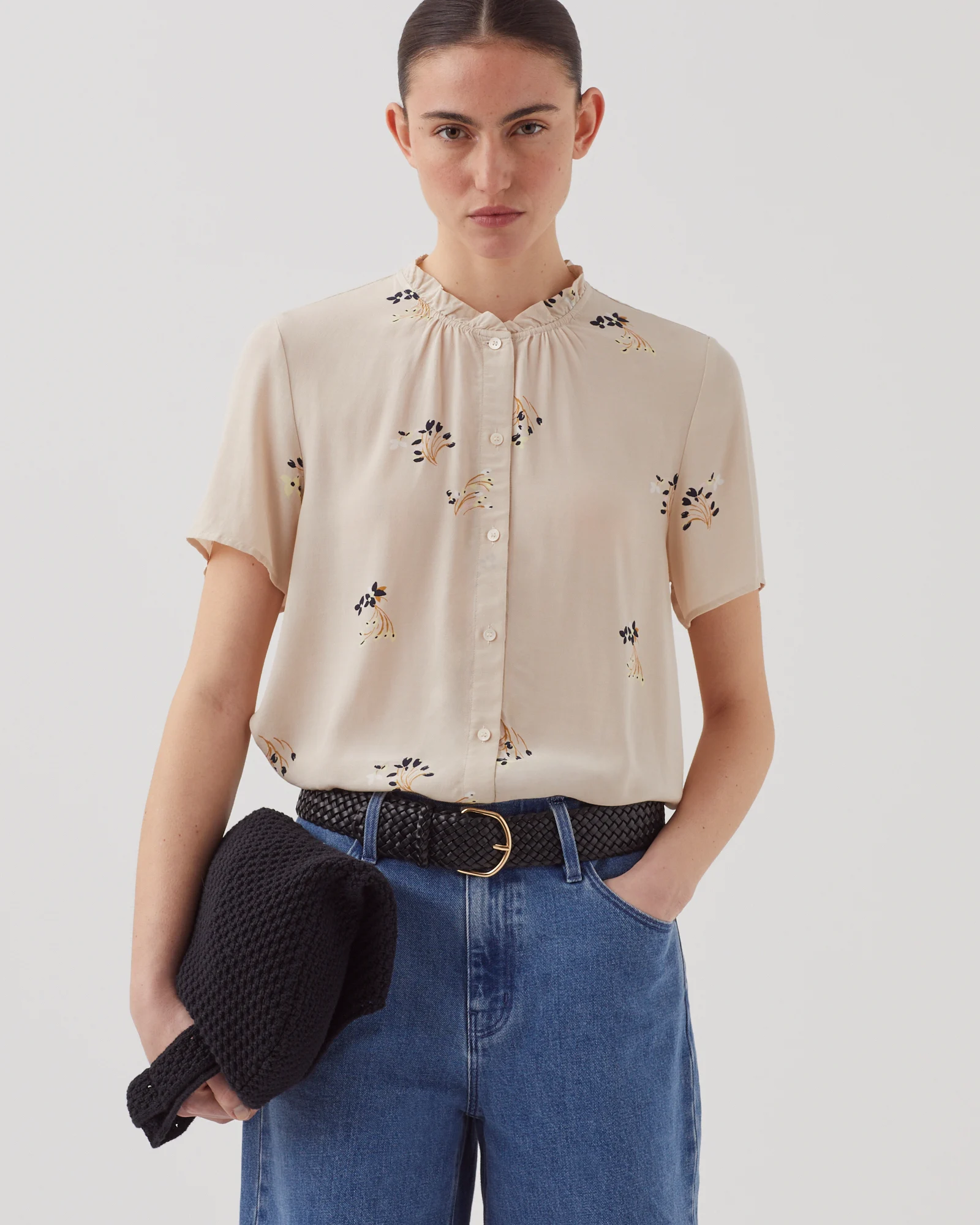 Chemise fluide à manches courtes