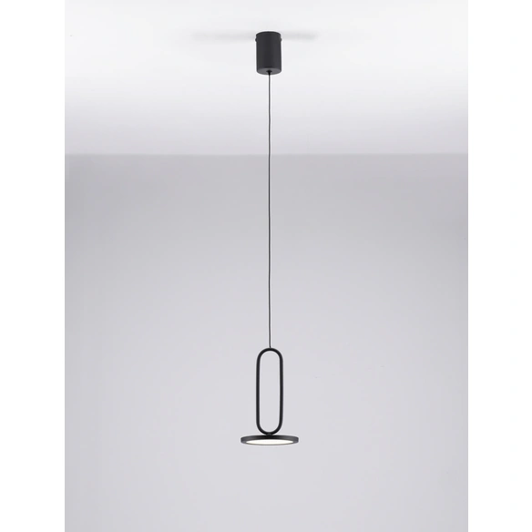 Pendelleuchte »Geo«, LED, 8 W, Höhe: 180 cm, schwarz