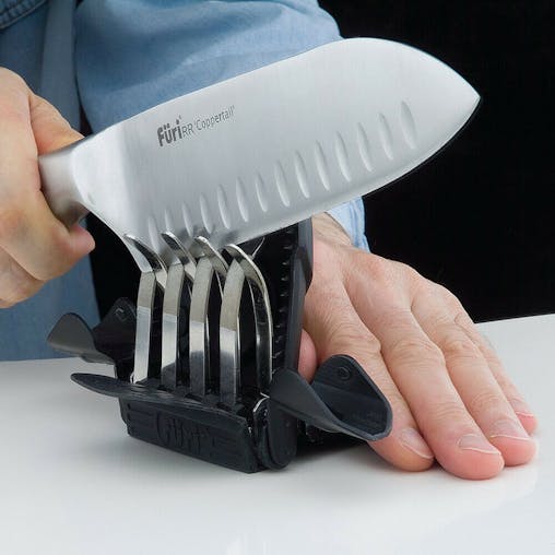 New Furi Ozitech Diamond Fingers Compact Fold Away Knife Sharpener Fur669E