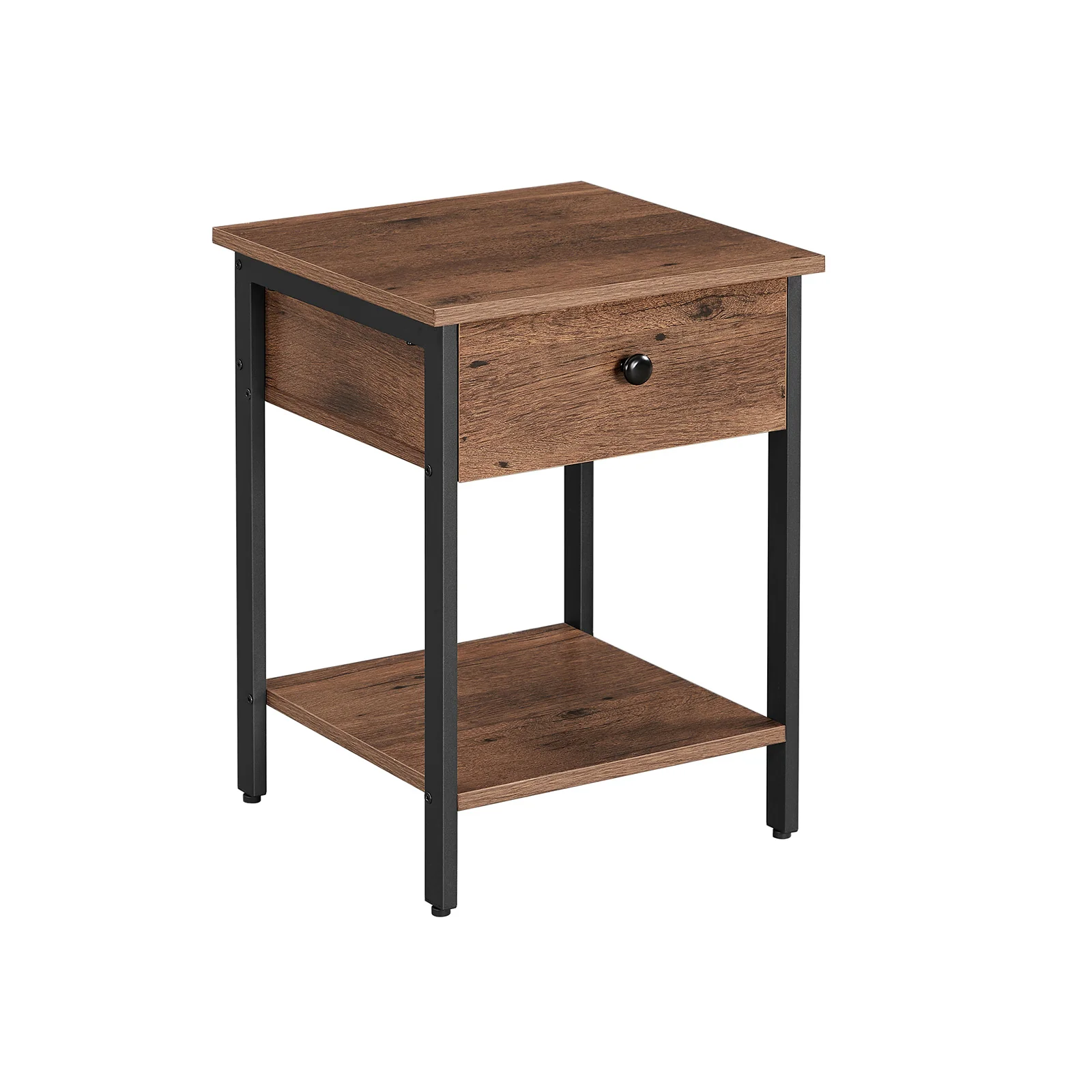 Table de chevet avec tiroir et étagère