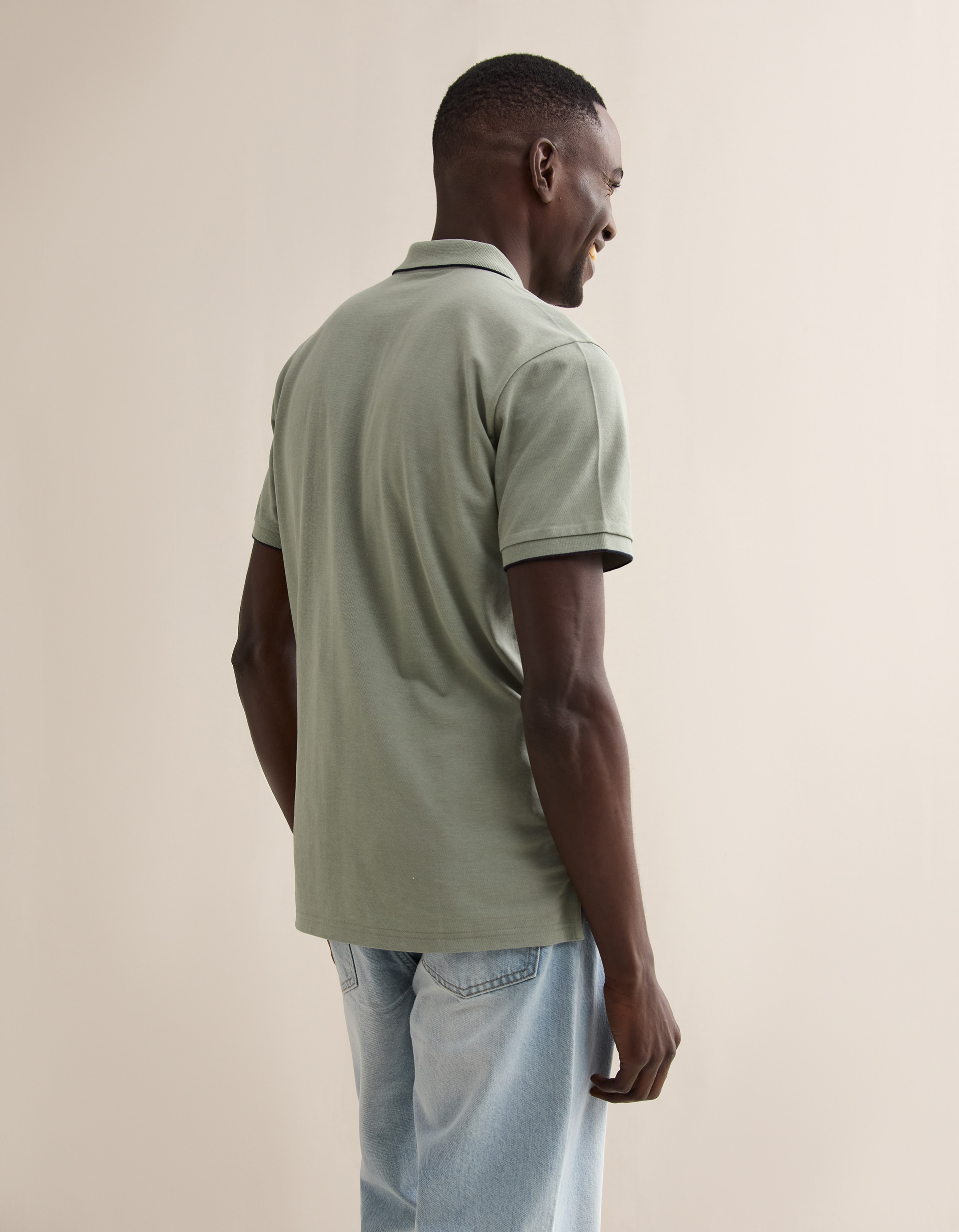 Polo, Homem, Verde Claro