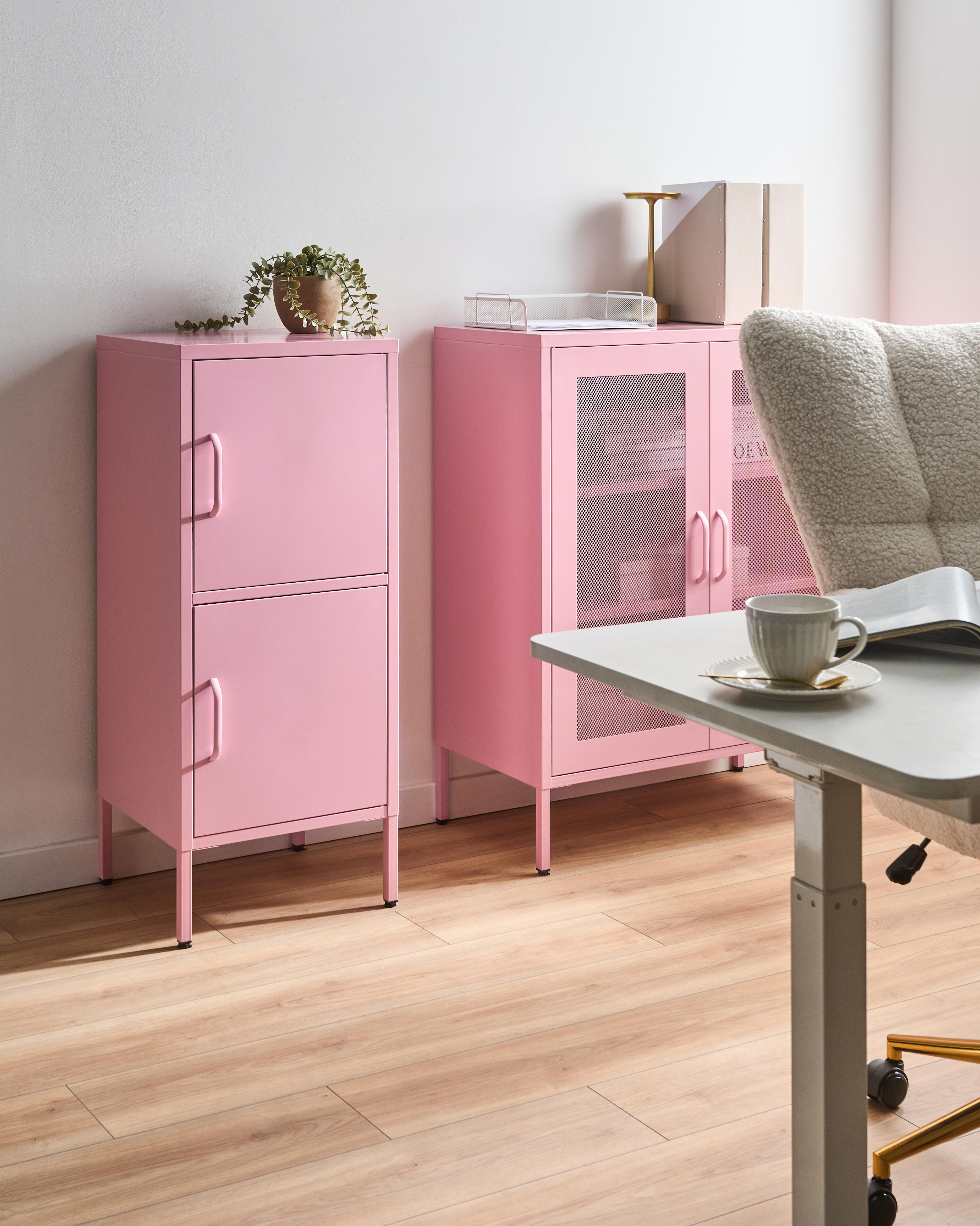 Storage Unit HURON Metal Pink