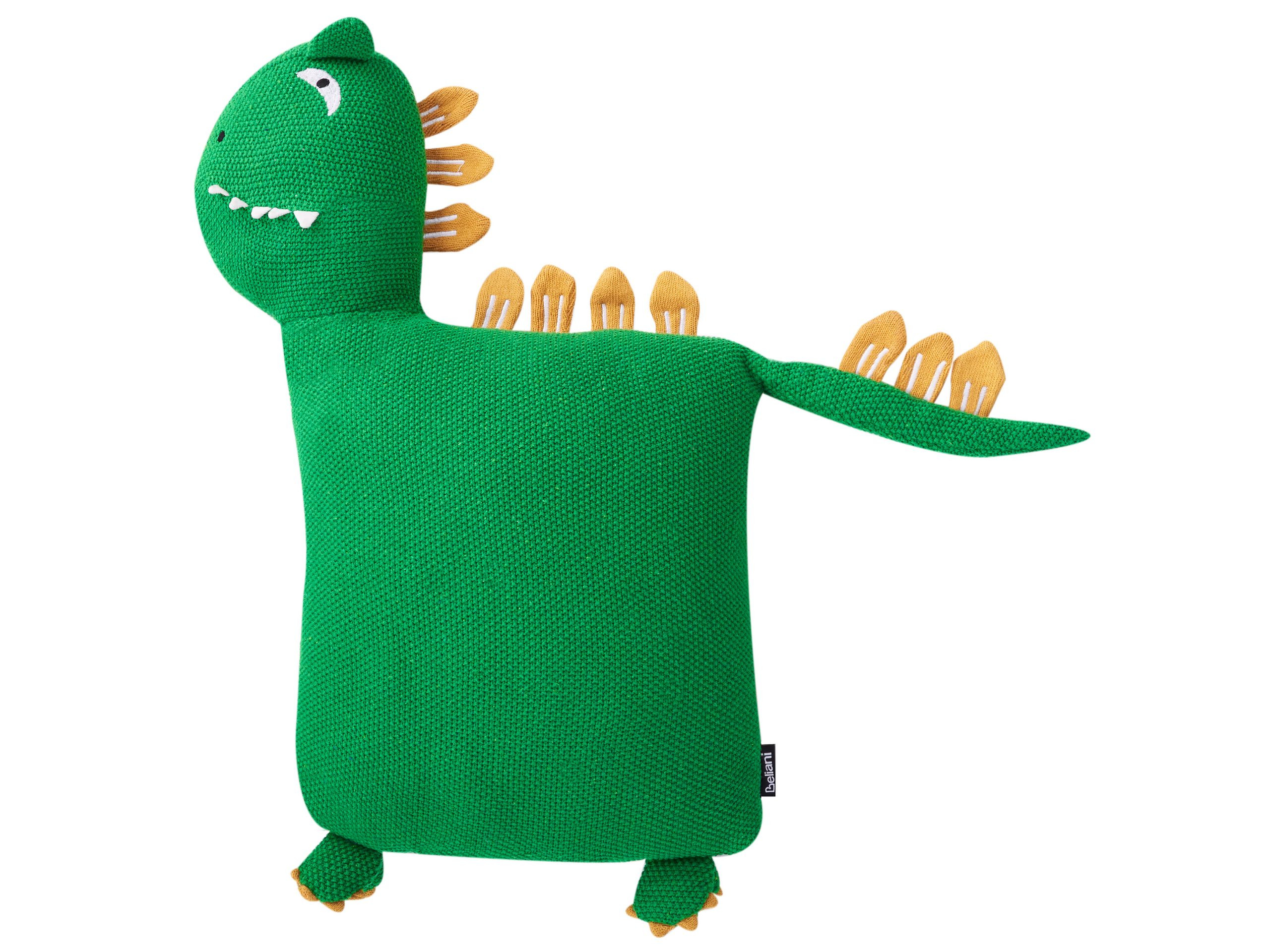 Zestaw 2 poduszek maskotek dinozaur zielony