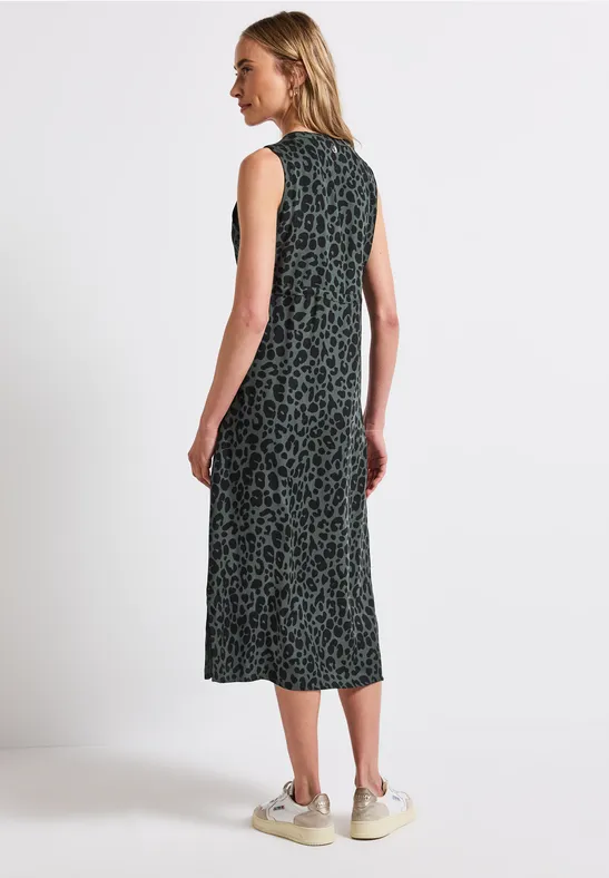 Gemustertes Midi-Kleid