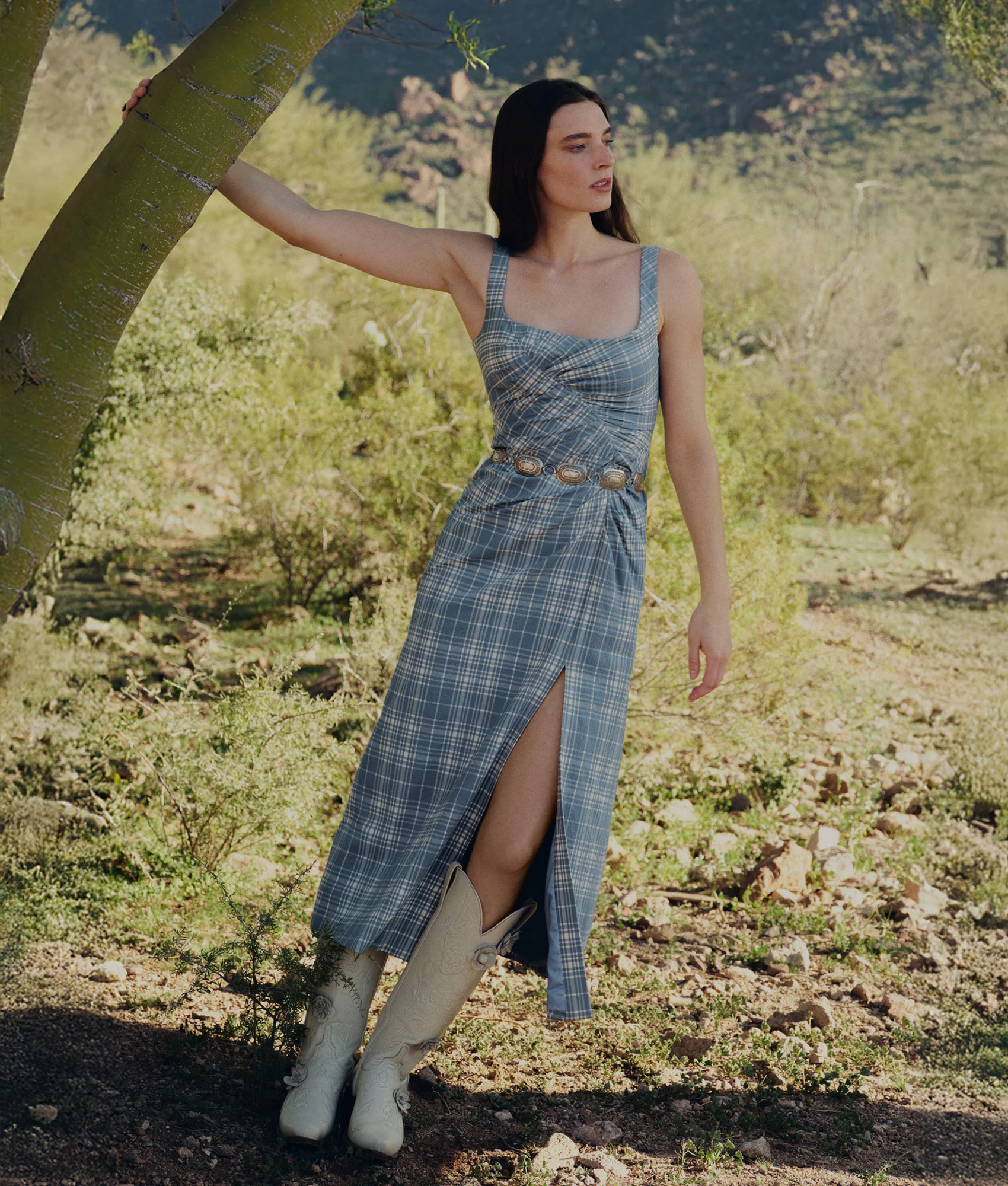 Lela Rose x Lucchese Sparrow - Mallard