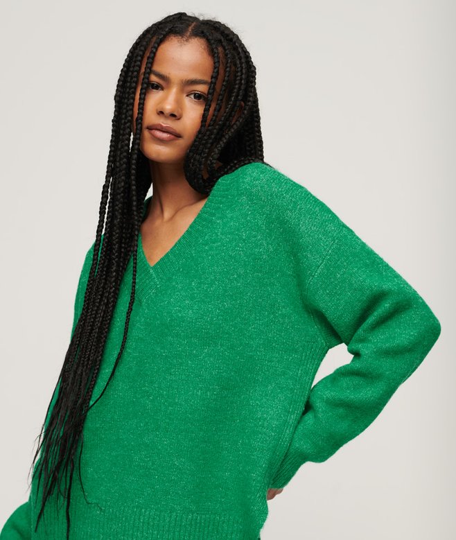Oversized V Neck Jumper