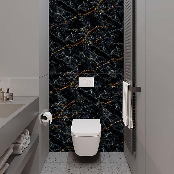 Panneau d'habillage pour bâti,support WC suspendu, 1200x1200x4 mm, finition Marbre, Promise KOBERT,IN