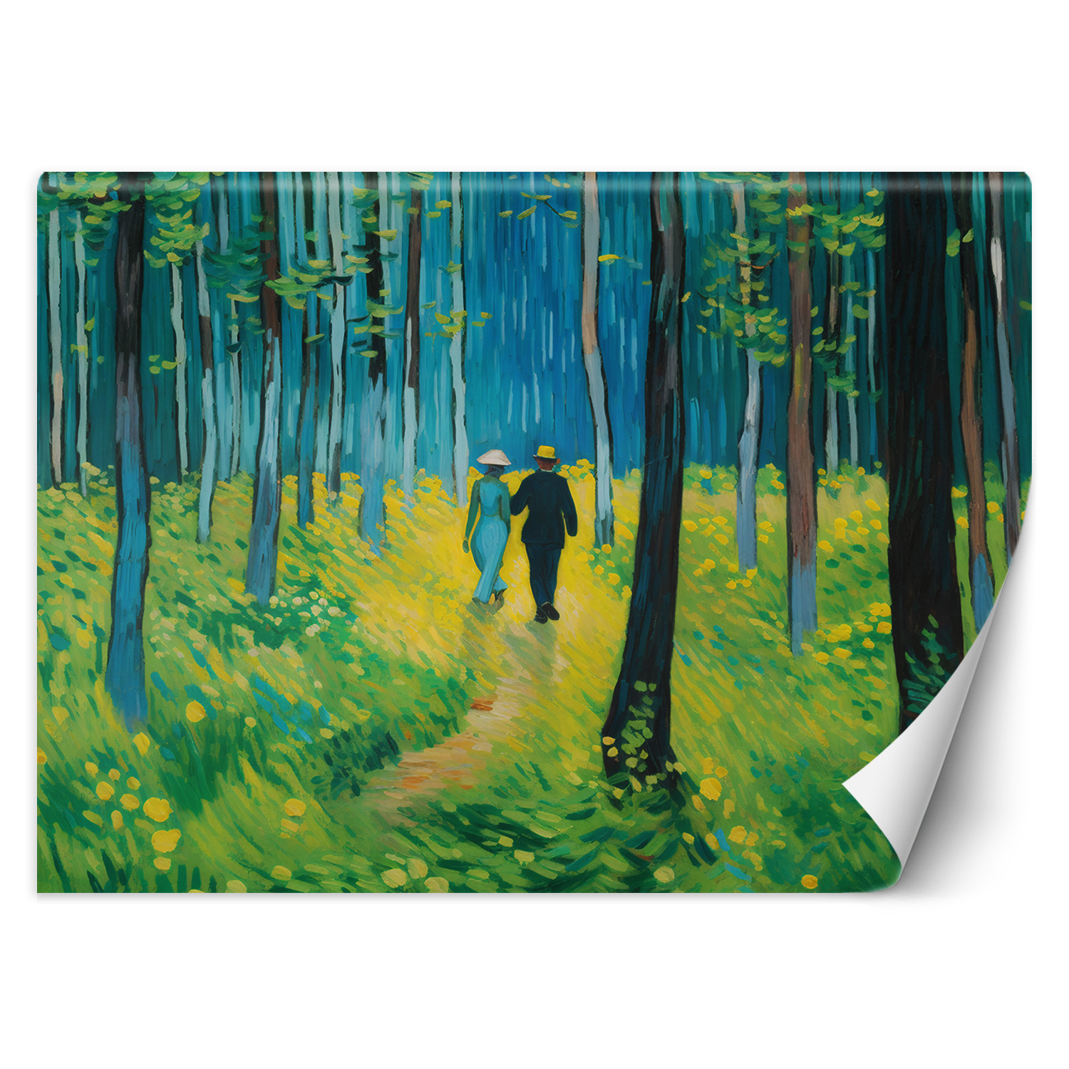Feeby Fototapeta, Para w lesie - V. van Gogh 150x105