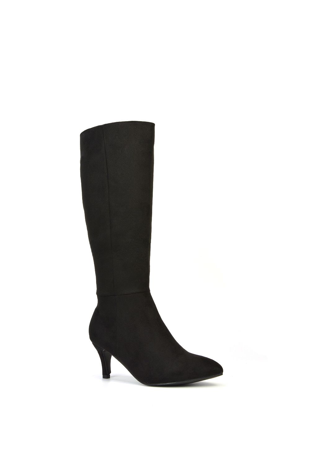 XY London Coby' Pointed Mid Stiletto Heel Knee High Boots