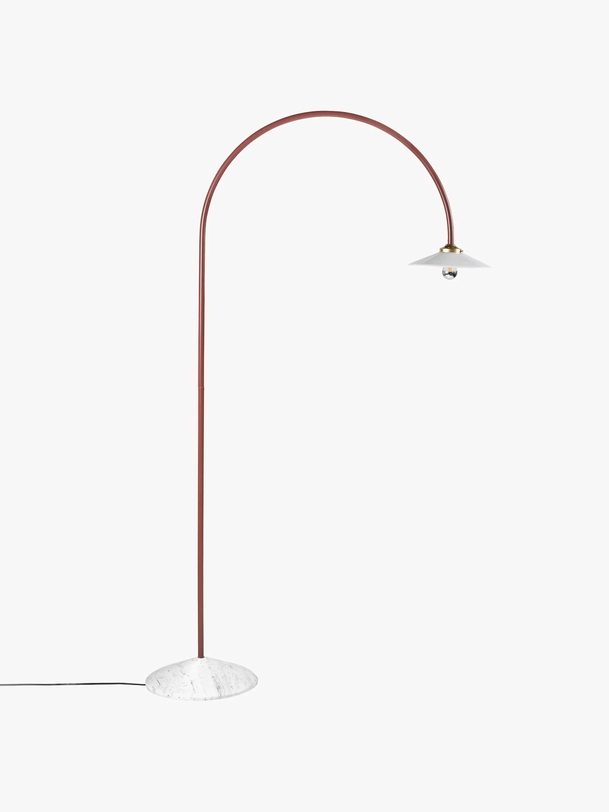 Handgefertigte Stehlampe Moou mit Marmorfuß