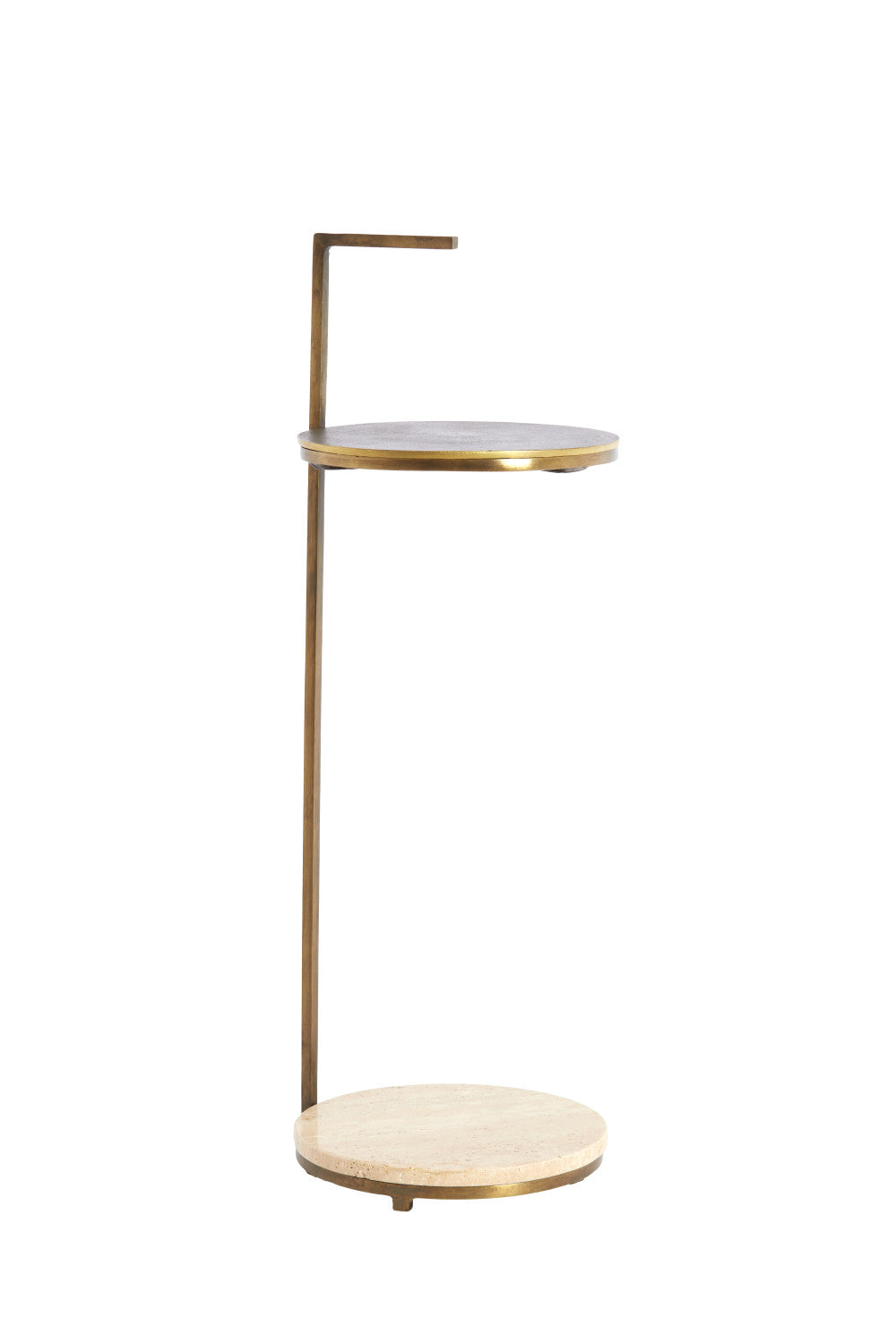 Light & Living bijzettafel LEDA - Ø26x76 cm - bruin