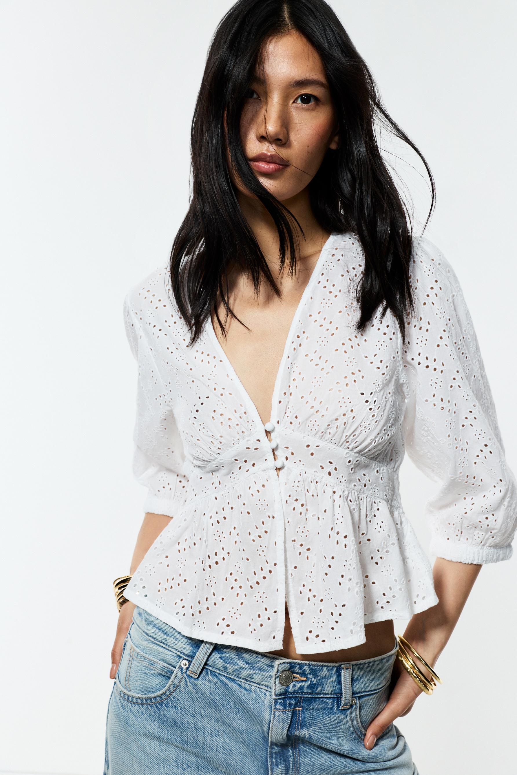 Camisa bordado suizo