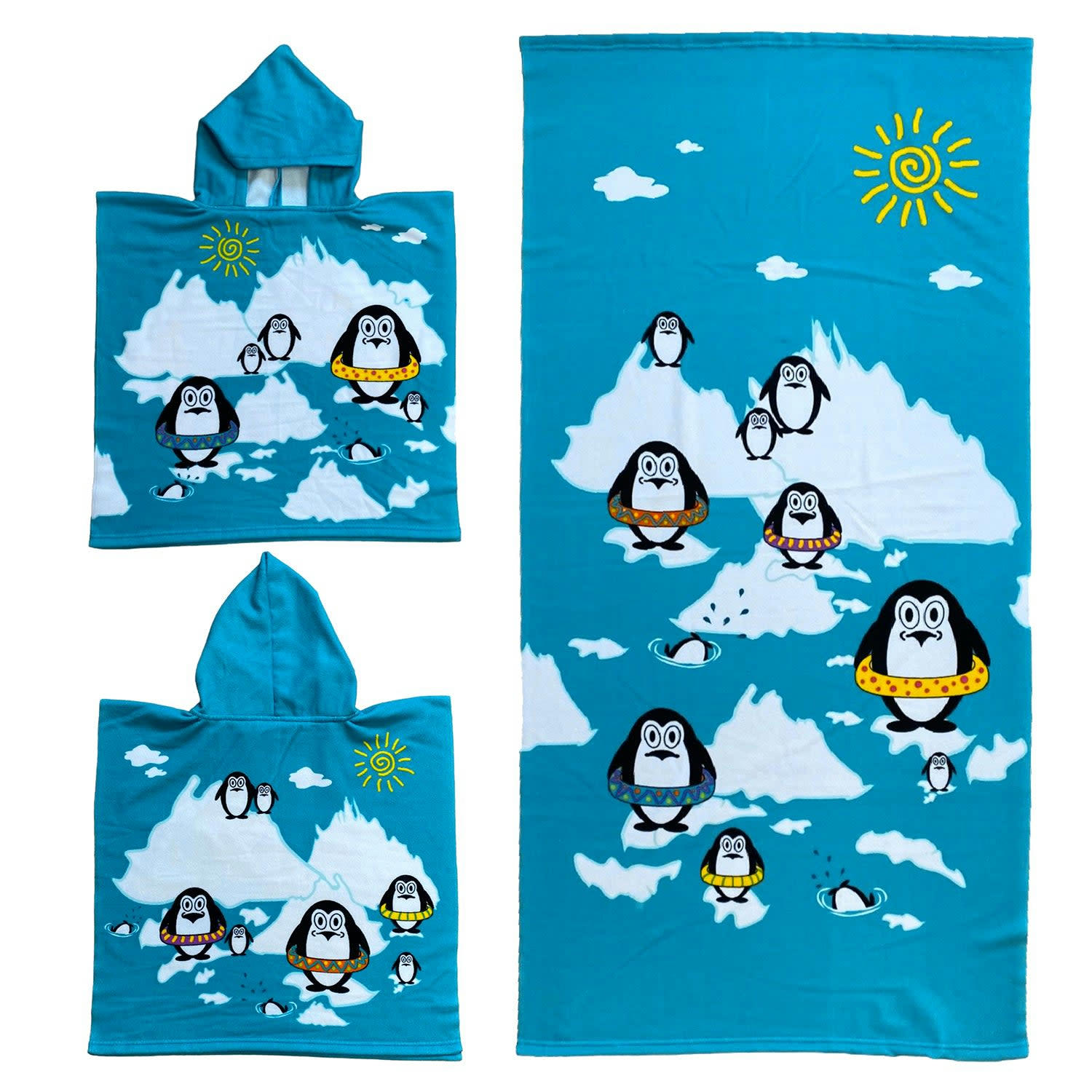 ENFANT - Pack enfant Artic un Poncho et une Serviette