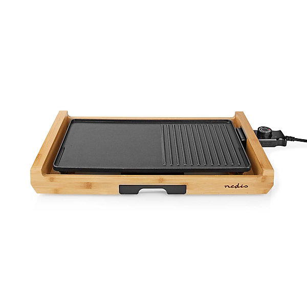 Gril de table - 6 personnes - 4 réglages de chaleur Nedis FCBG100FBK43