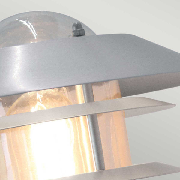 Kinkiet zewnętrznysrebrny Helsingor 1xE27x60W IP44 Elstead