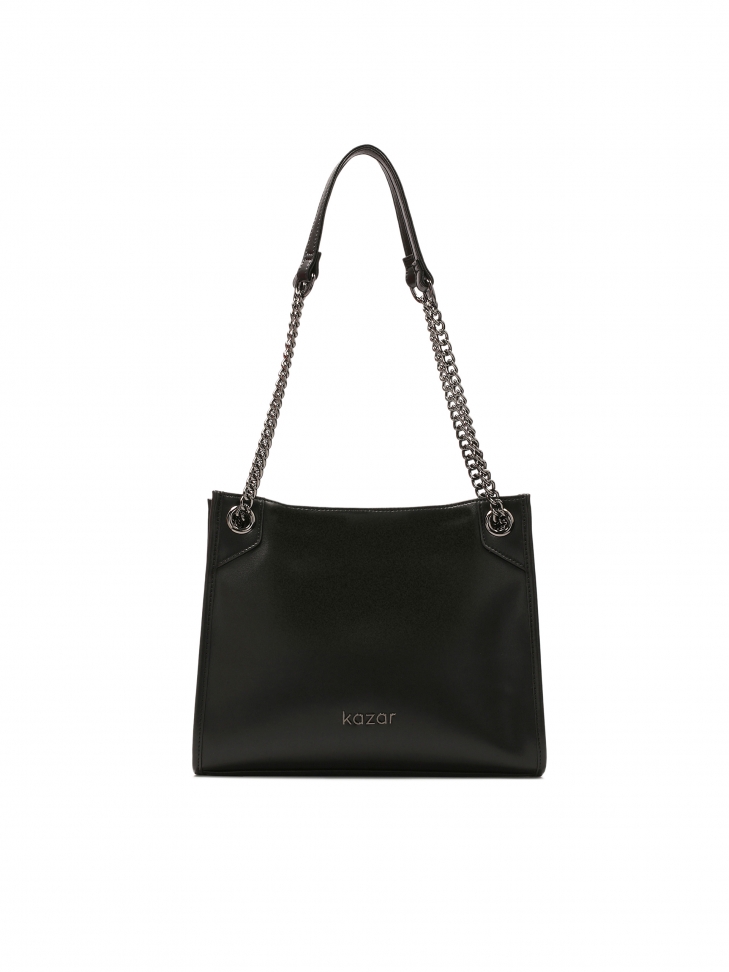 Shoulder bag with sliding chain