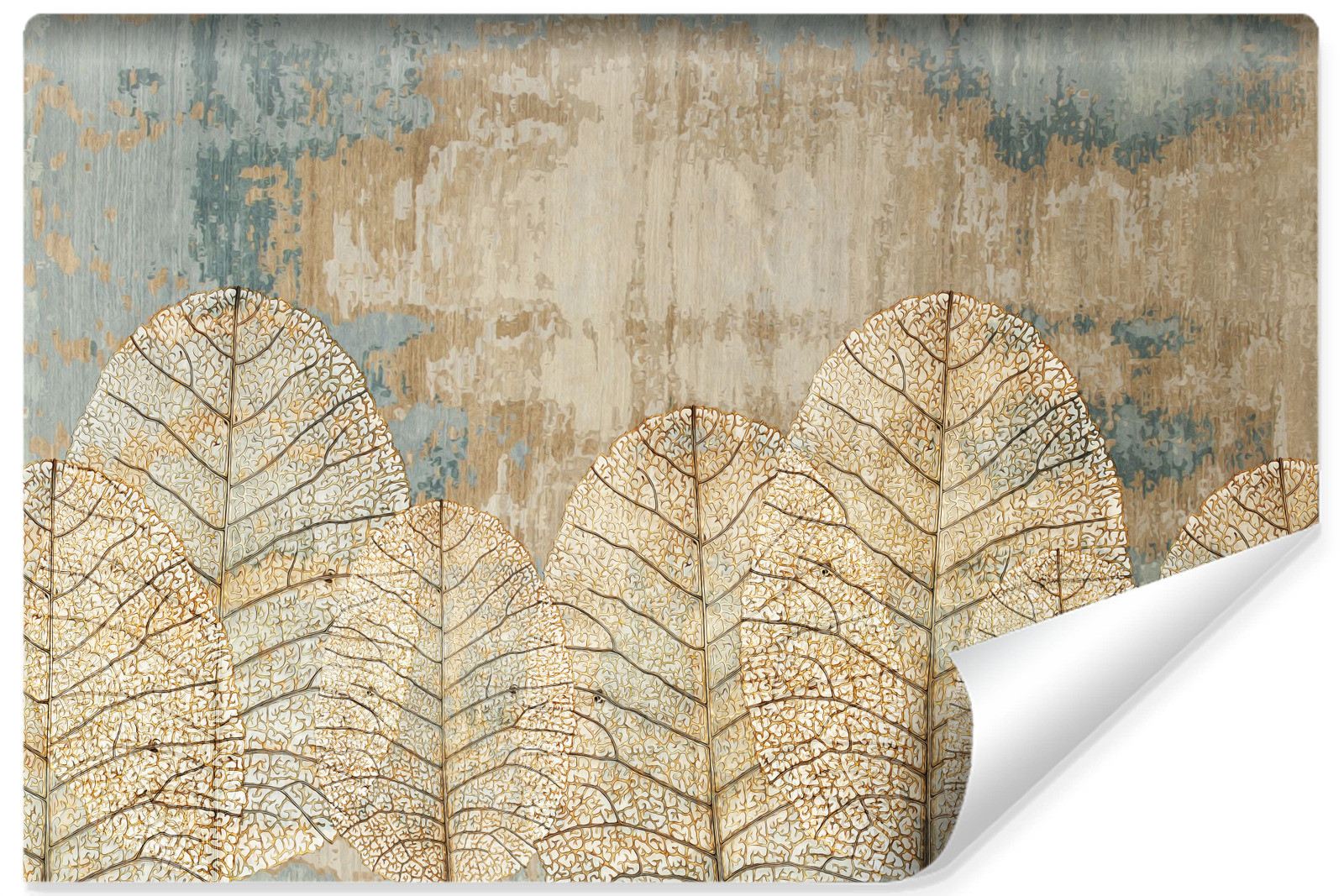 Fototapeta Duże Abstrakcyjne Liście Vintage 90x60cm
