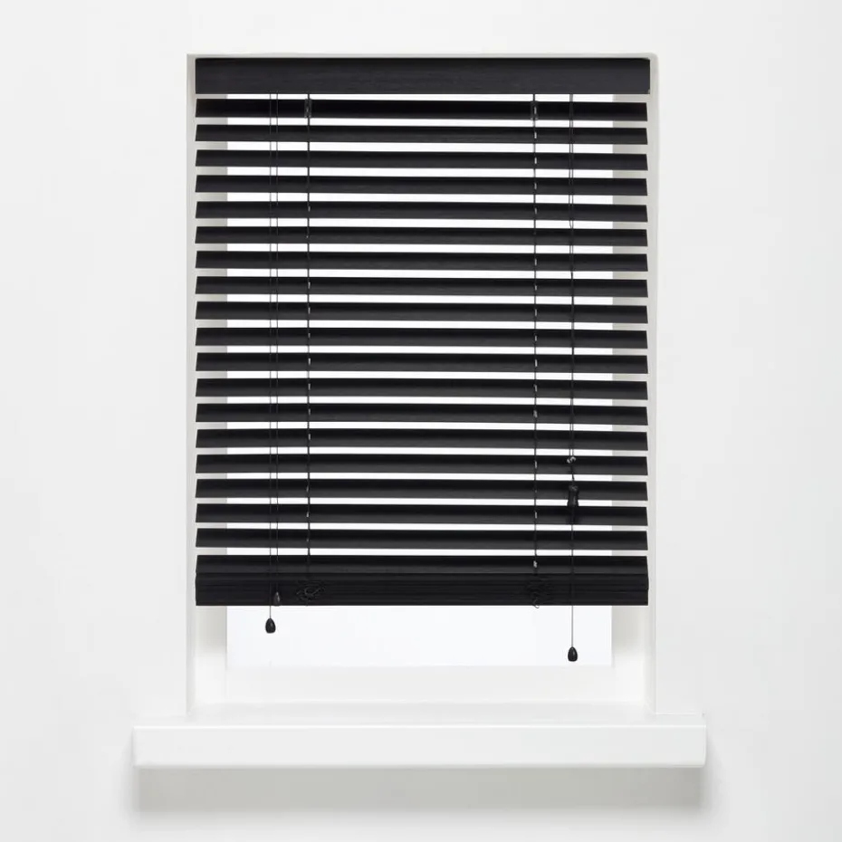 Kwantum Jaloezieën | Bamboe Jaloezie Jax Zwart 180×175 Cm 180X175CM